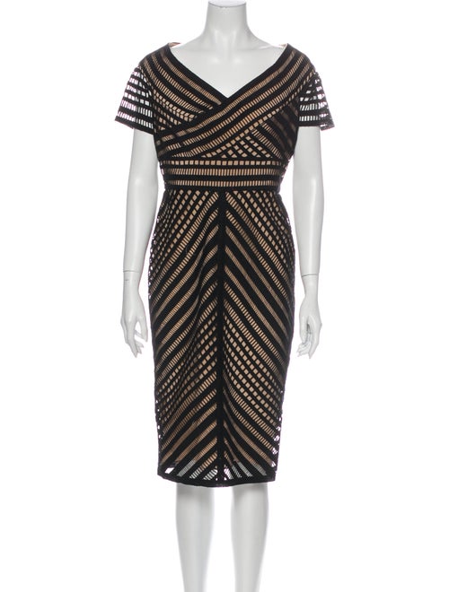 Lela Rose Printed Mini Dress Rose