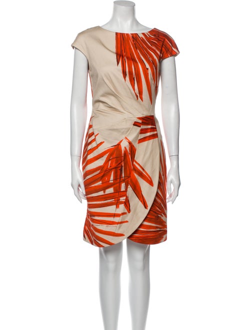 Lela Rose Printed Mini Dress Rose
