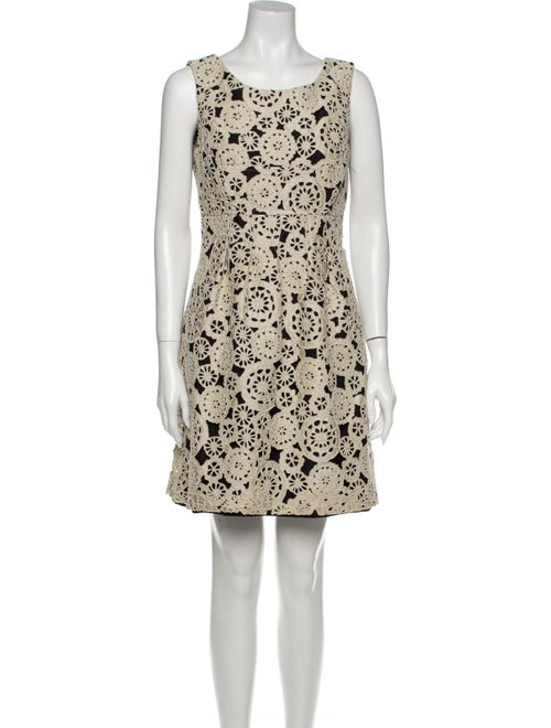 Lela Rose Printed Mini Dress Rose