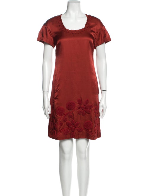 Lela Rose Silk Mini Dress Rose