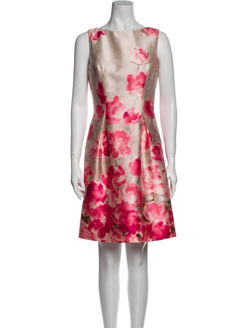 Lela Rose Wool Mini Dress Rose