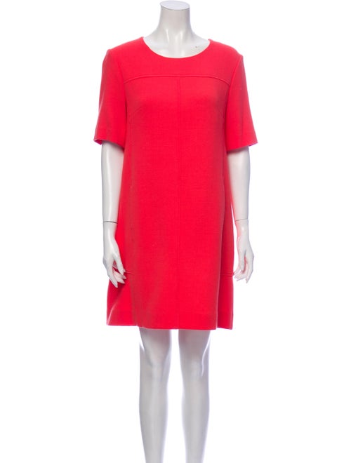 Lela Rose Wool Mini Dress Rose