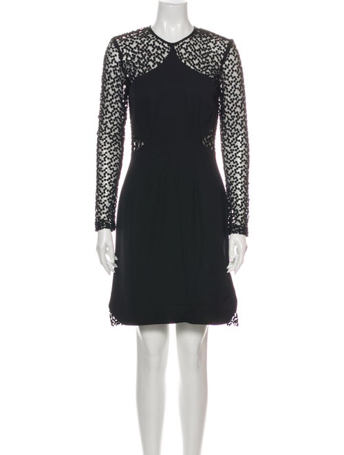 Lela Rose Patterned Mini Dress Rose