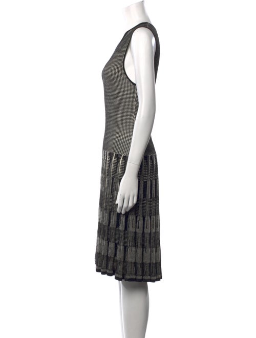 Lela Rose Plaid Print Knee-Length Dress