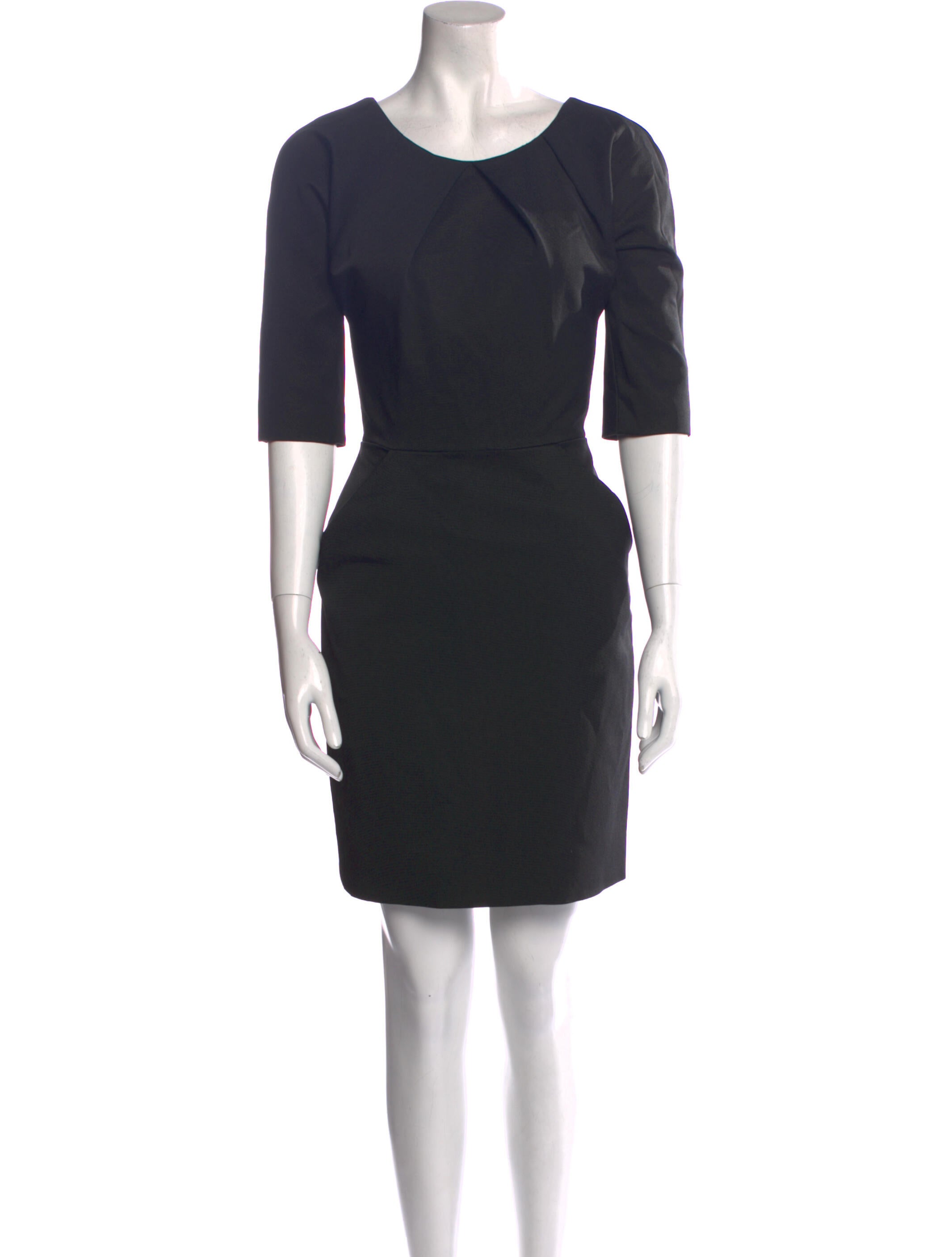 Lela Rose Scoop Neck Mini Dress