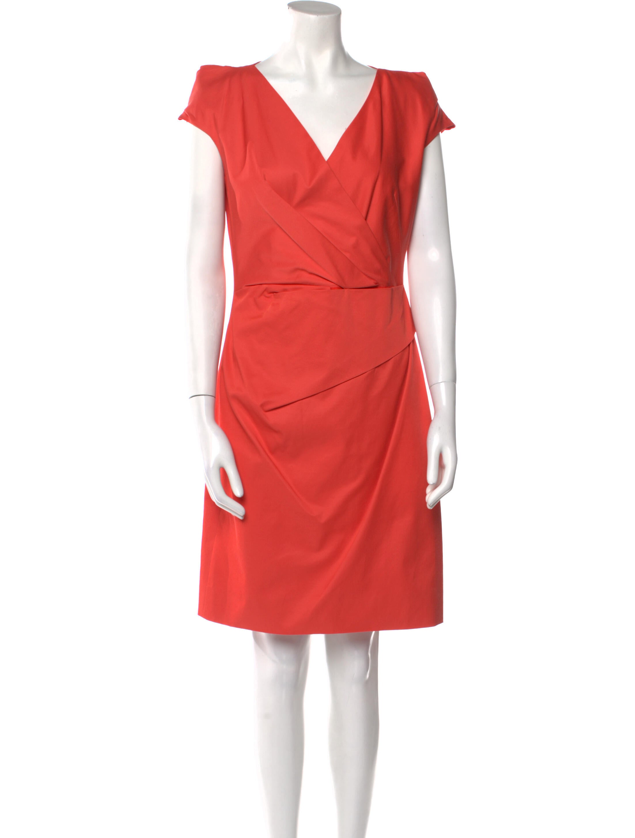 Lela Rose V-Neck Mini Dress