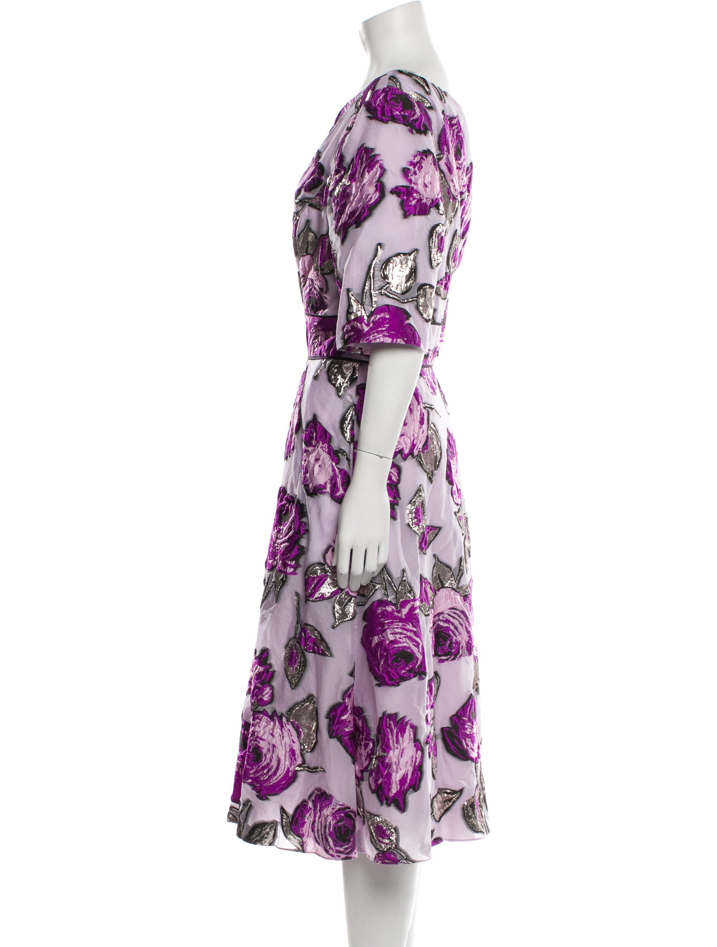 Robe Tricotée Lela Rose - Coupe Fit & Flare - Laine Marine - Tailles S/M/L - Neuf Avec étiquettes