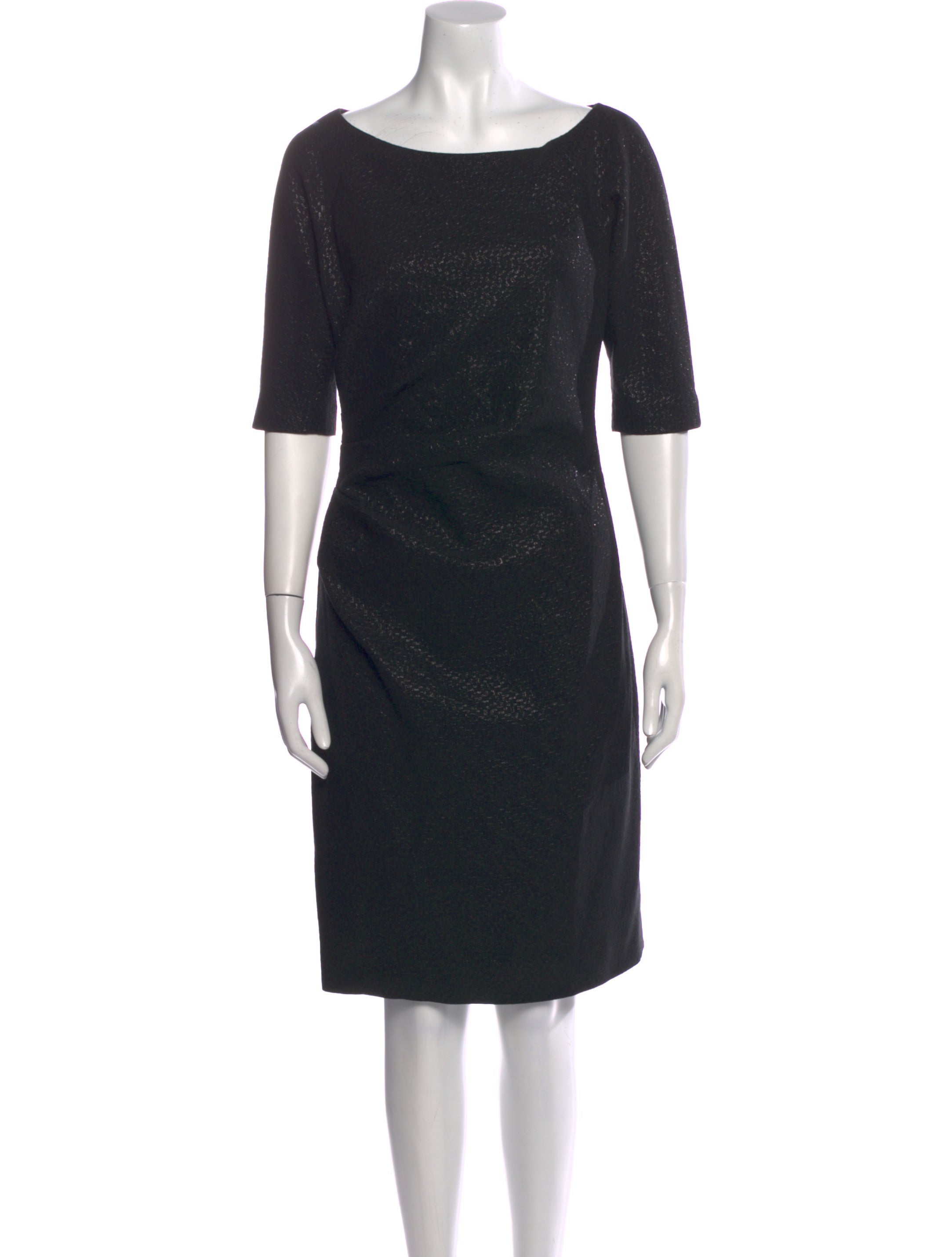 Lela Rose Bateau Neckline Knee-Length Dress