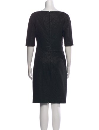 Lela Rose Bateau Neckline Knee-Length Dress