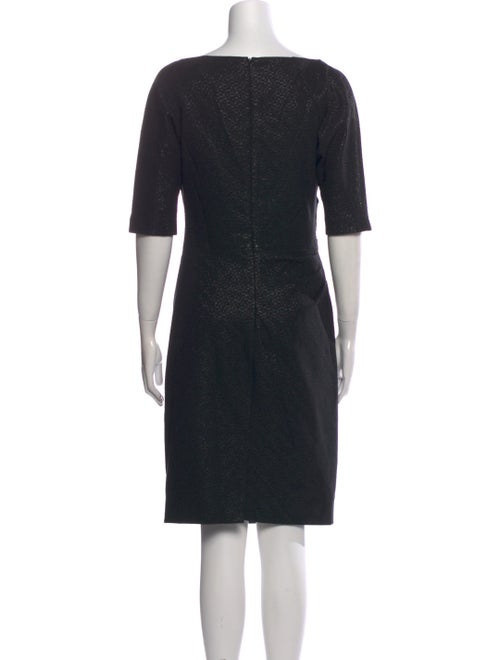 Lela Rose Bateau Neckline Knee-Length Dress