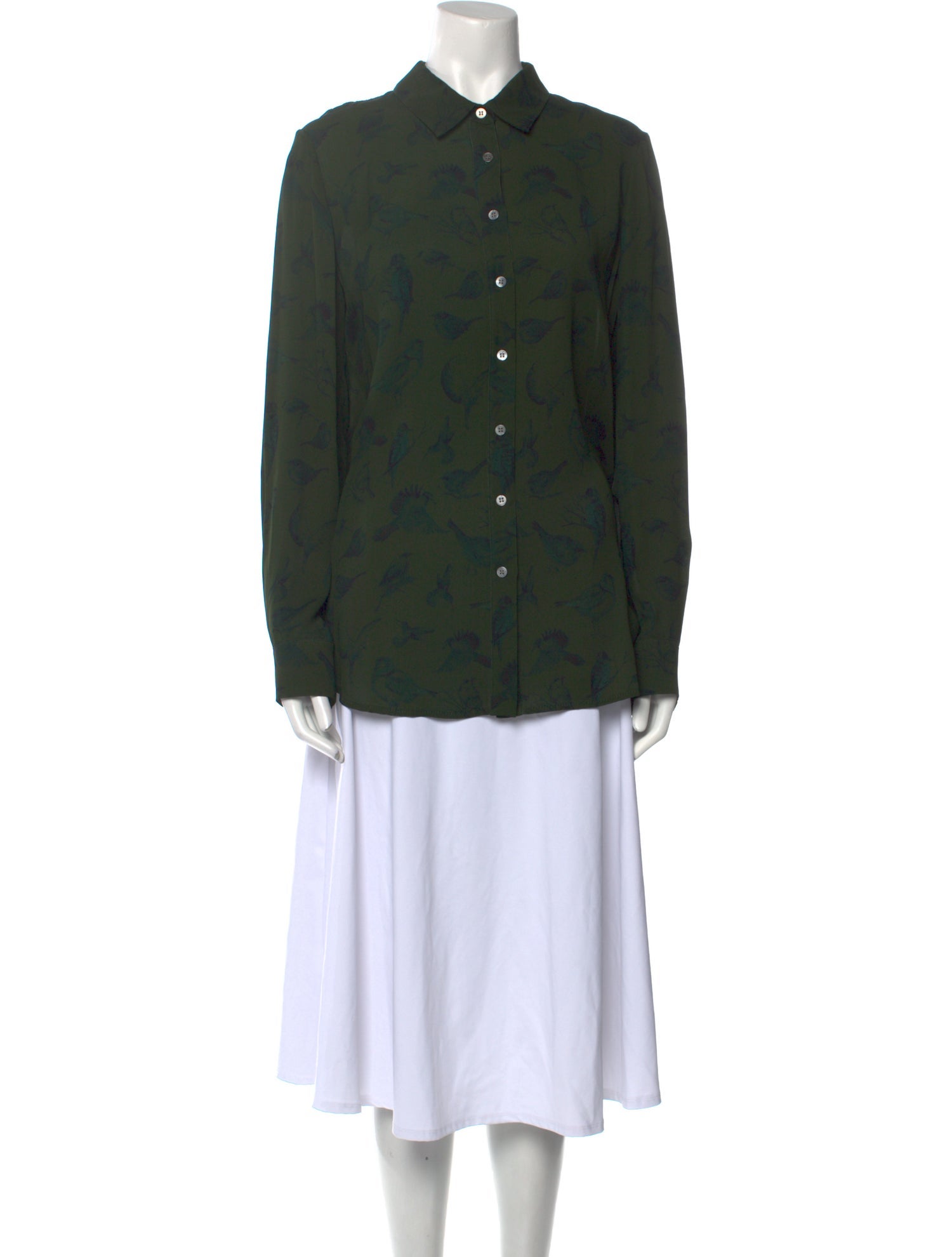 Lela Rose Long Sleeve Button-Up Top w/ Tags