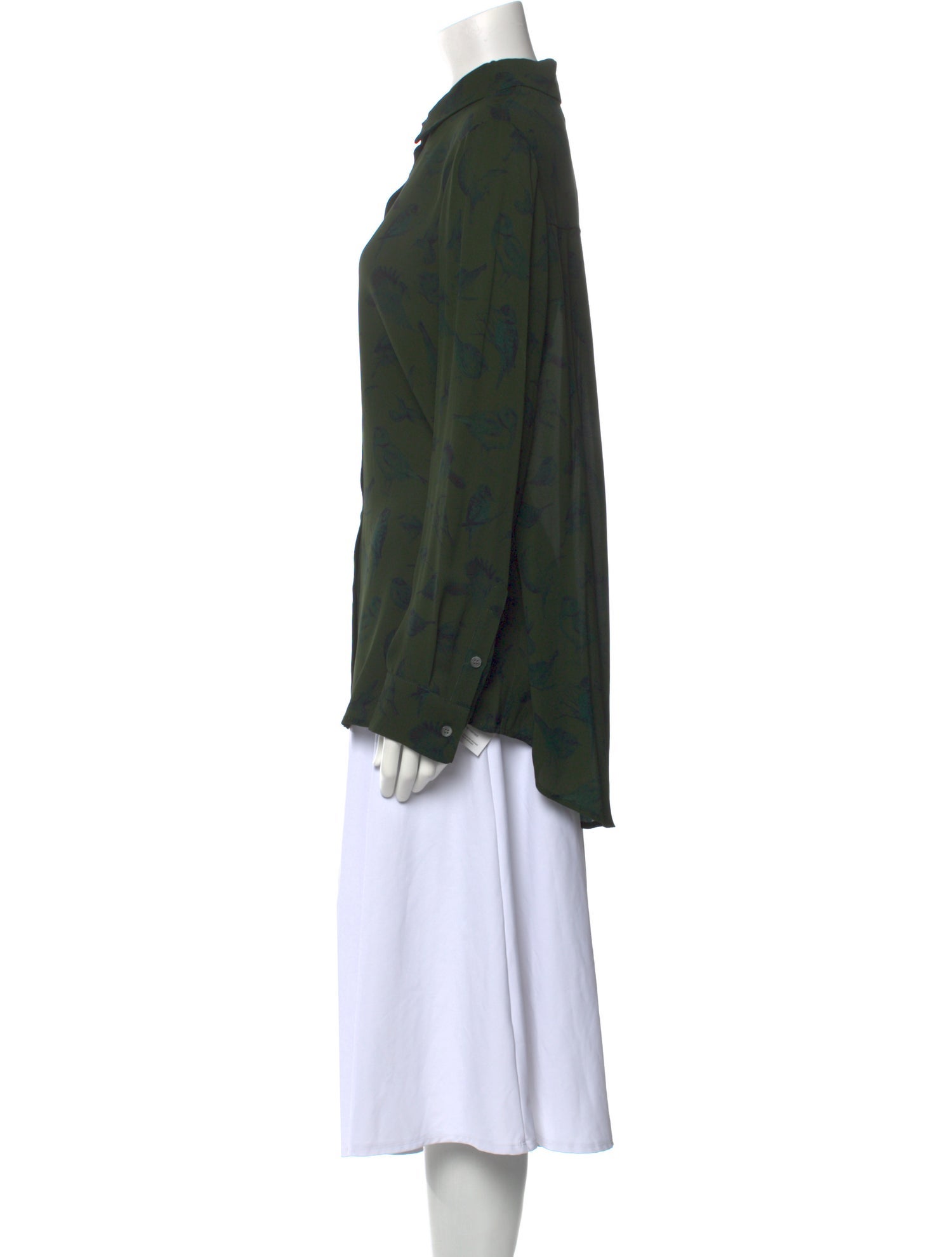 Lela Rose Long Sleeve Button-Up Top w/ Tags