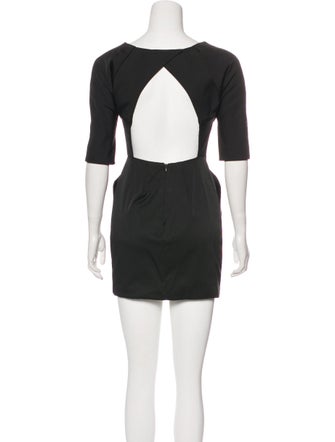 Lela Rose Short Sleeve Mini Dress