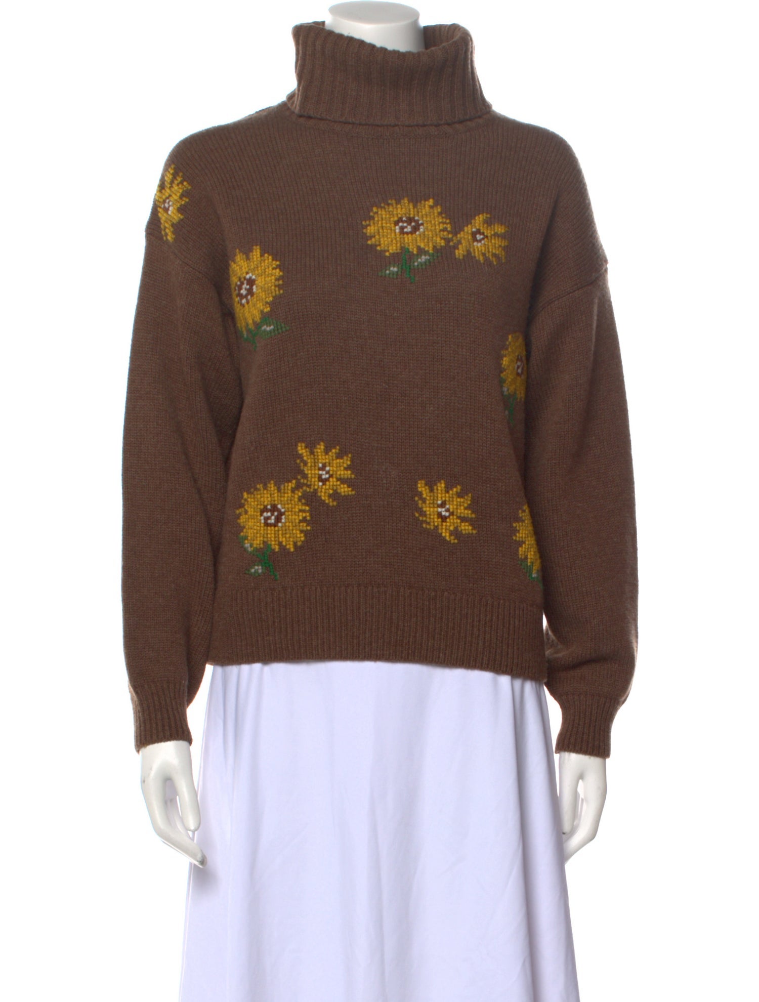 Valerie | Floral print turtleneck sweater main image 0