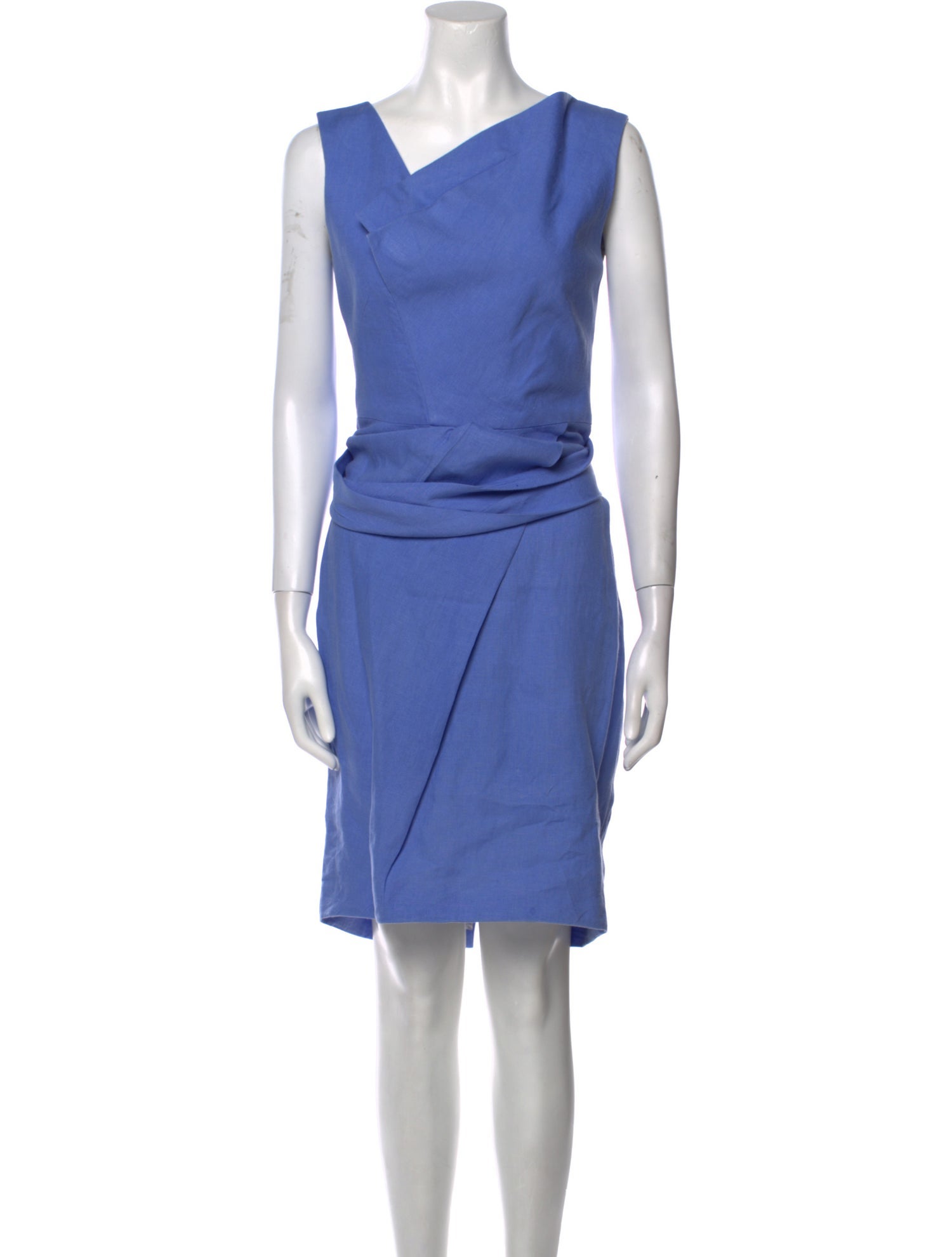 Lela Rose Linen Knee-Length Dress