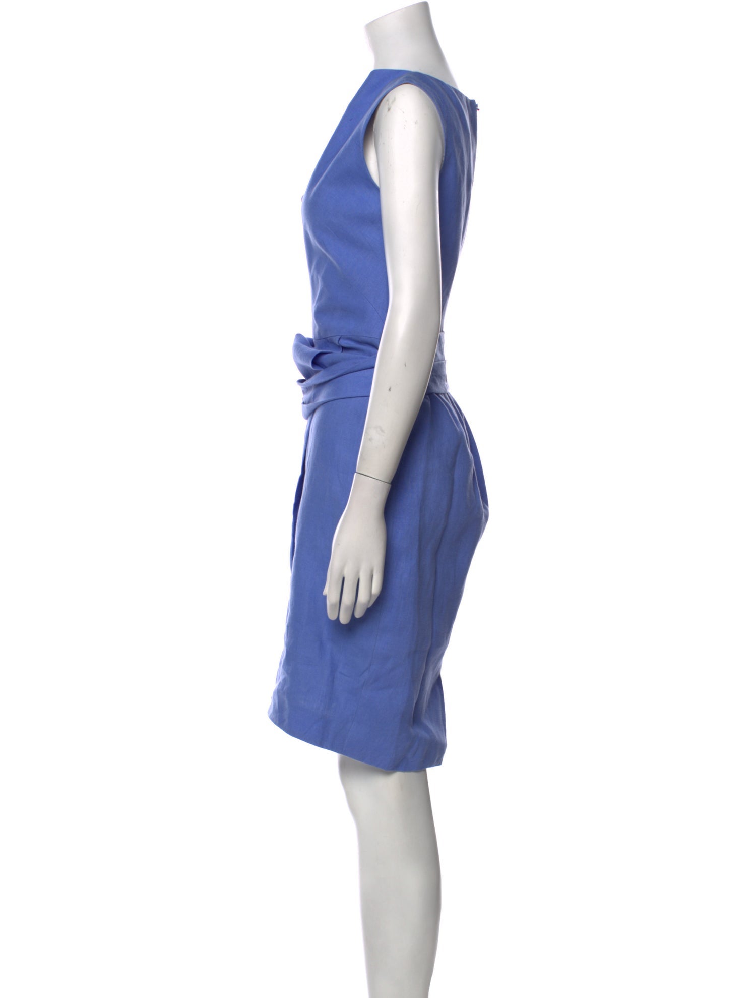 Lela Rose Linen Knee-Length Dress