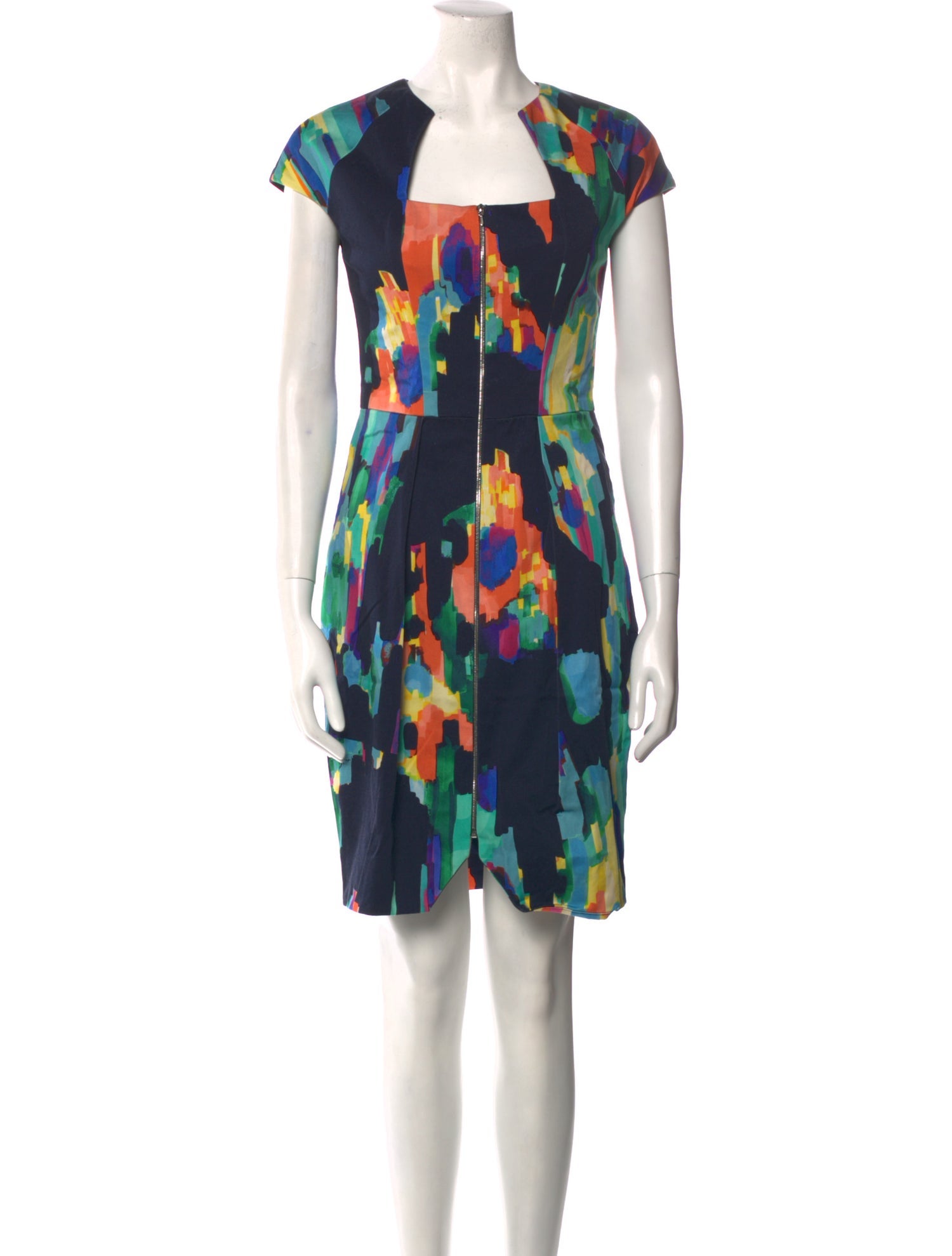 Lela Rose Printed Mini Dress