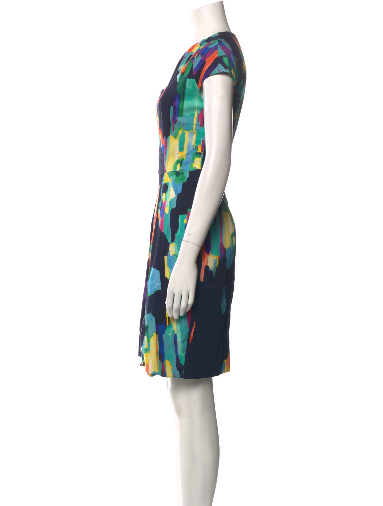 Lela Rose Printed Mini Dress