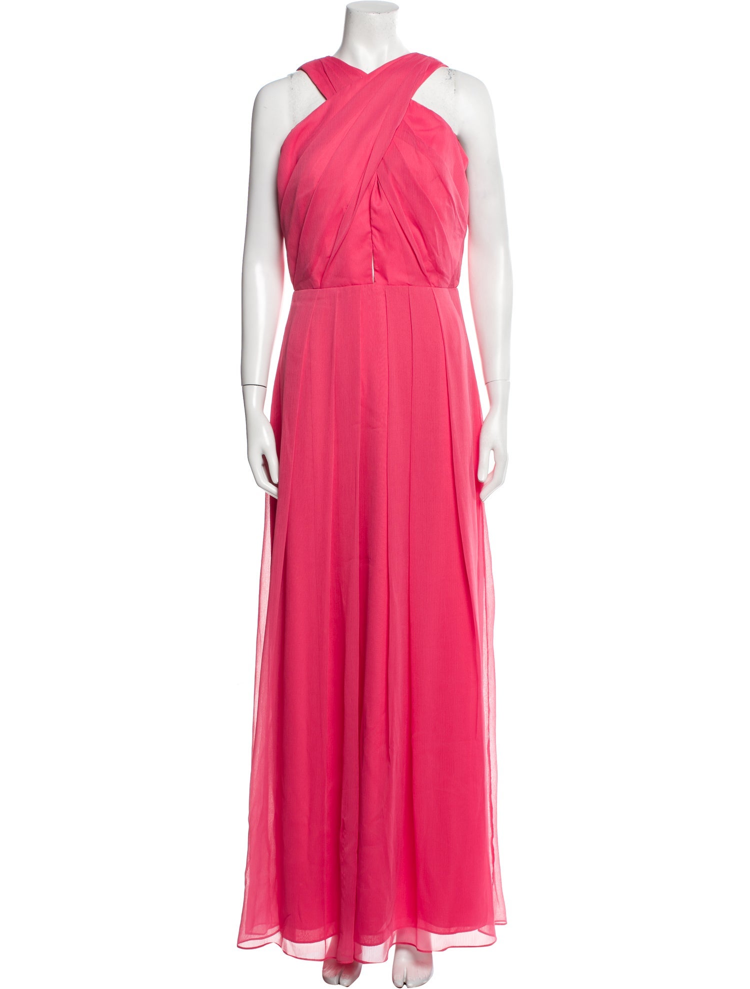 Lela Rose Halterneck Long Dress