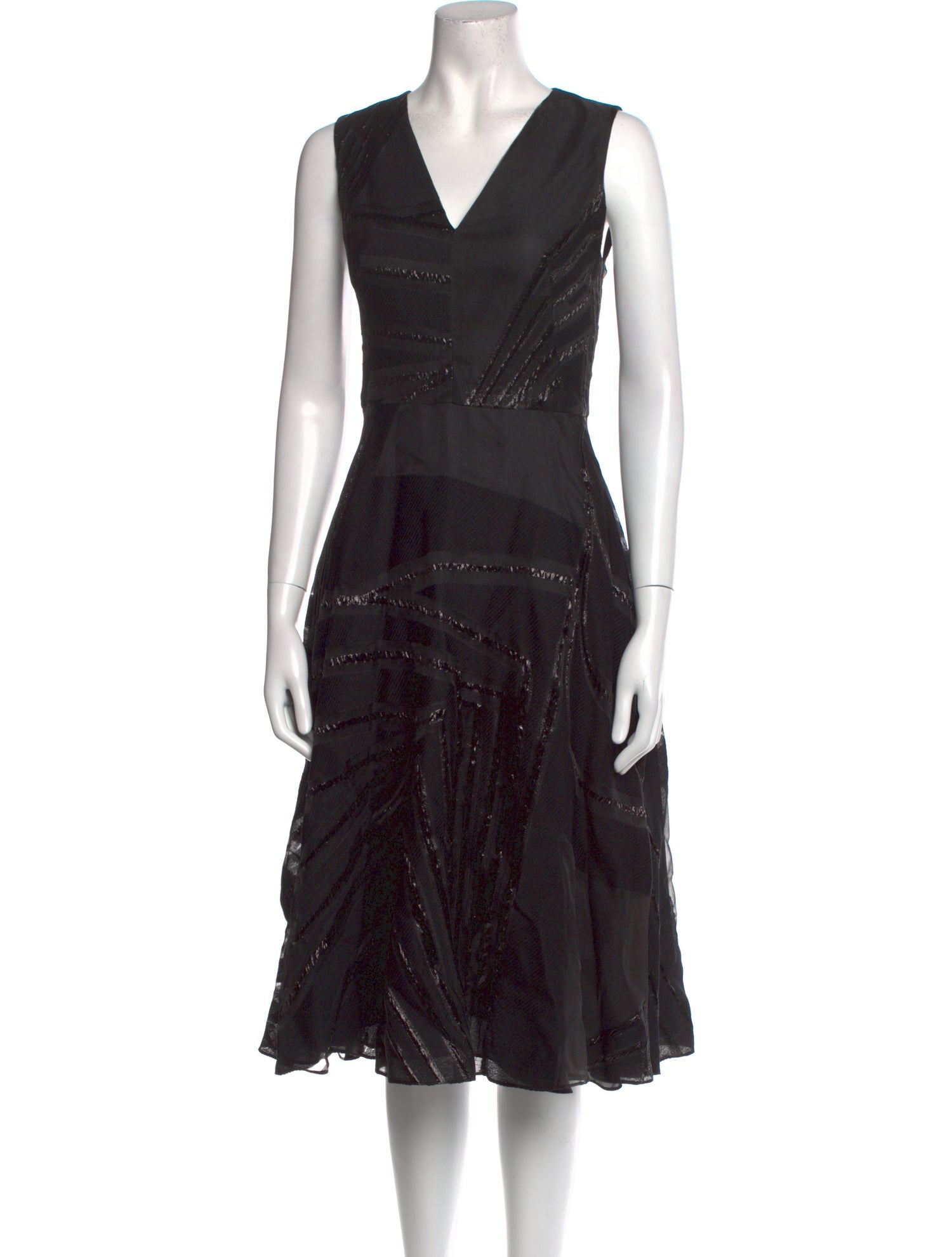 Lela Rose V-Neck Midi Length Dress w/ Tags