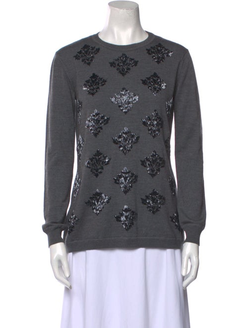 Lela Rose Wool Patterned Sweater