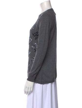 Lela Rose Wool Patterned Sweater