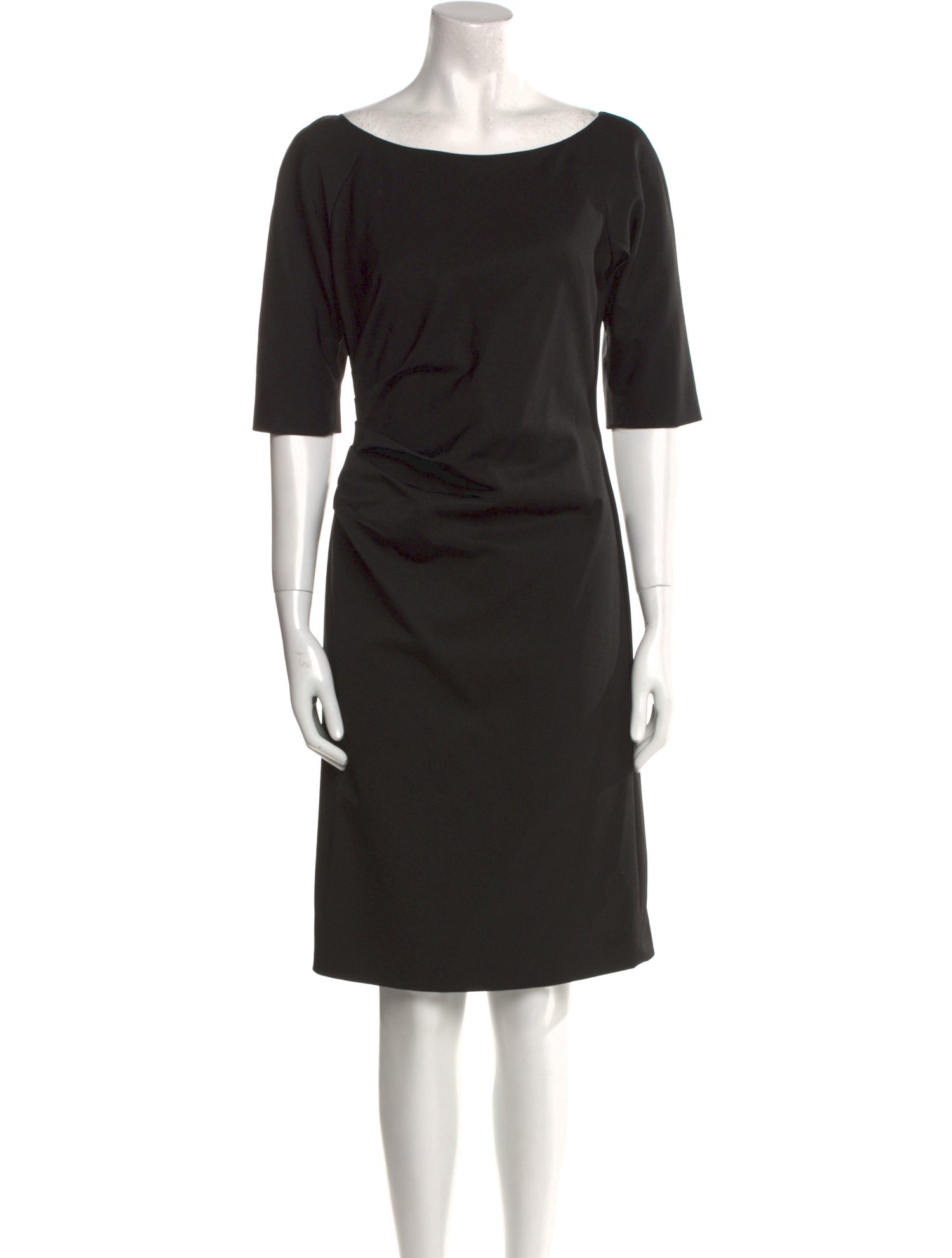 Lela Rose Bateau Neckline Knee-Length Dress