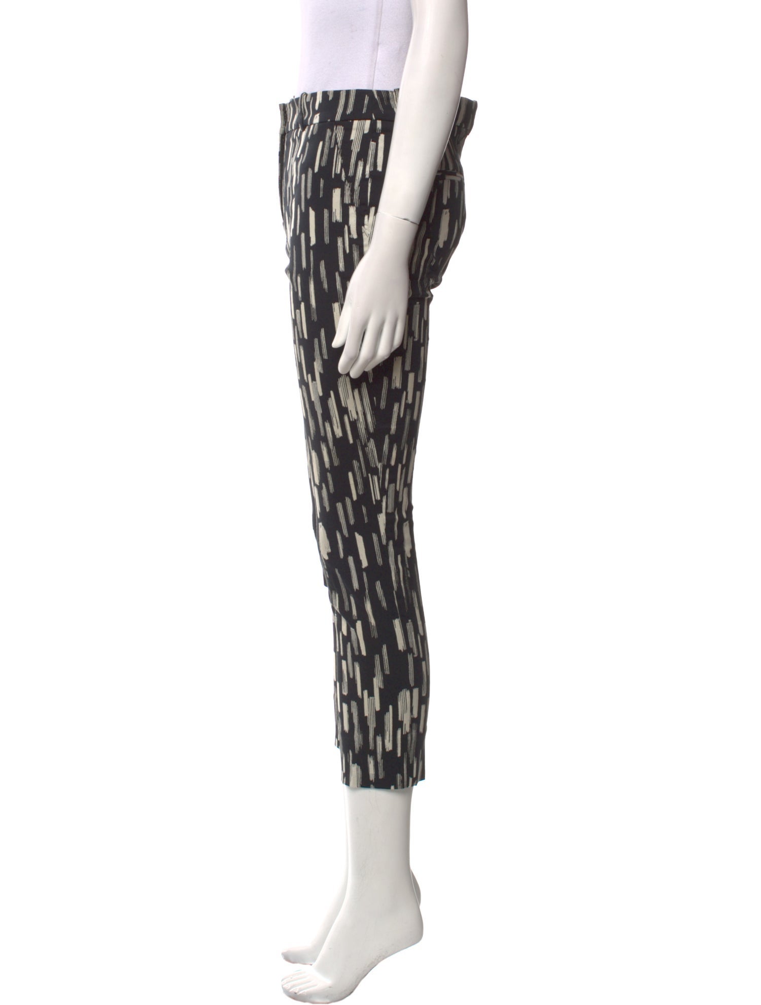 Lela Rose Printed Skinny Leg Pants