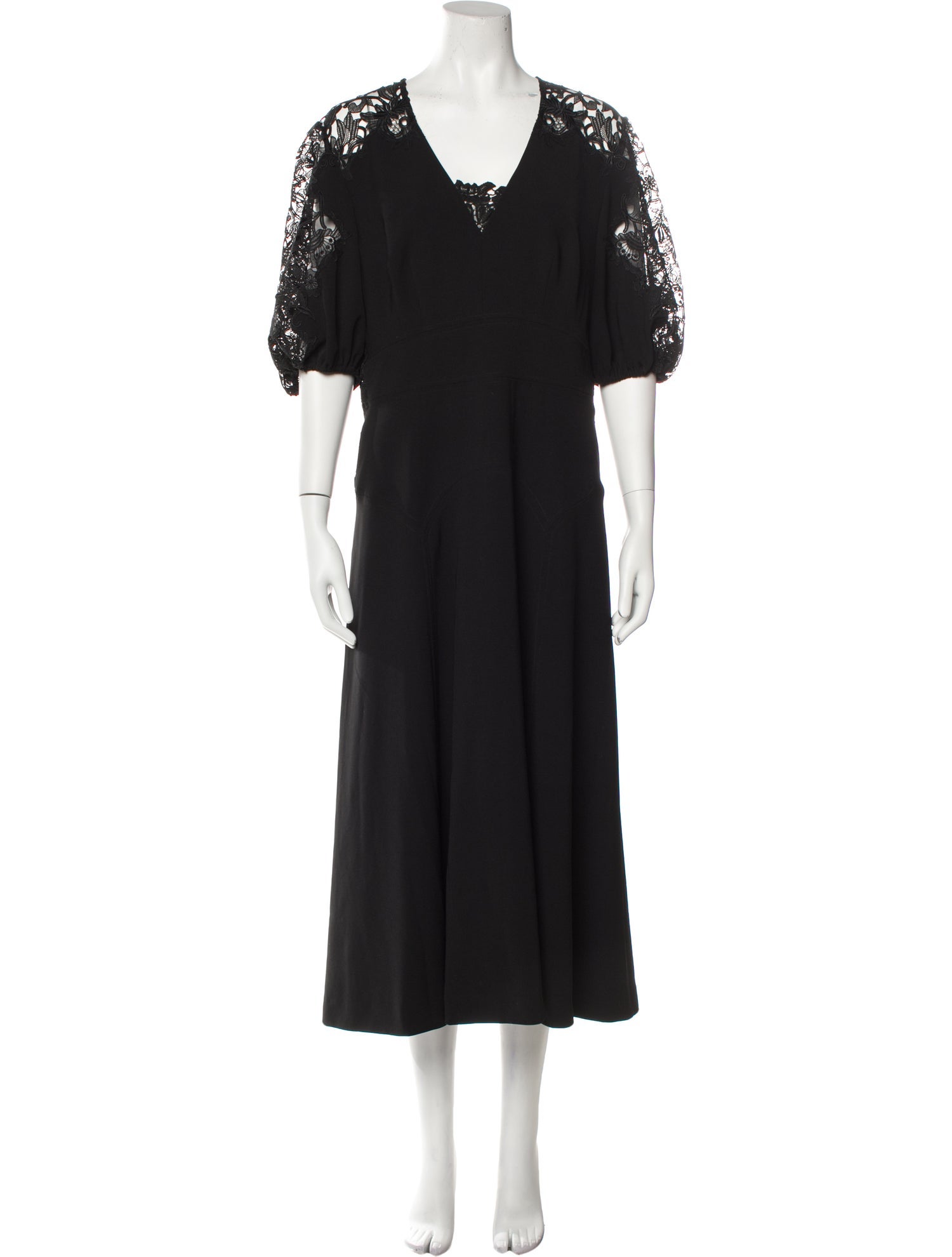 Lela Rose Lace Long Dress