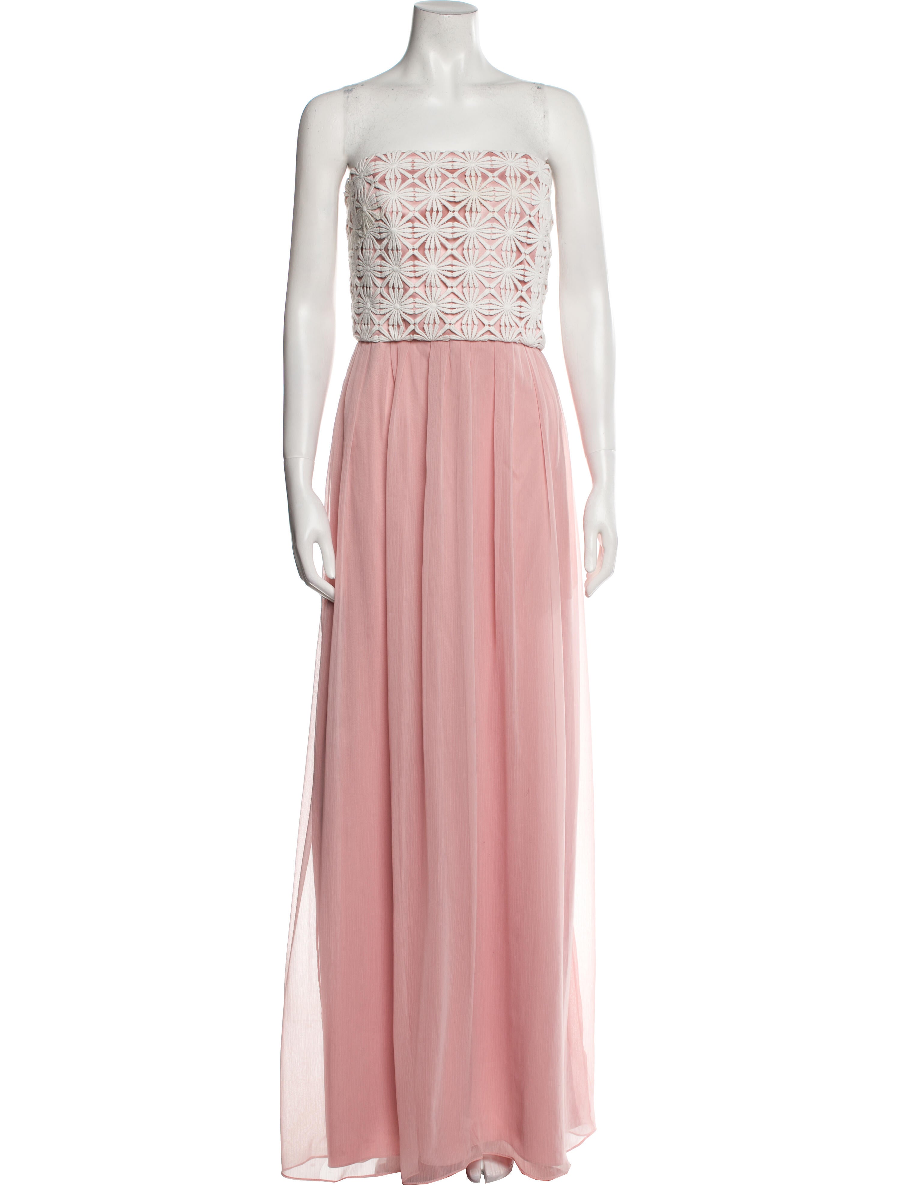 Lela Rose Strapless Long Dress
