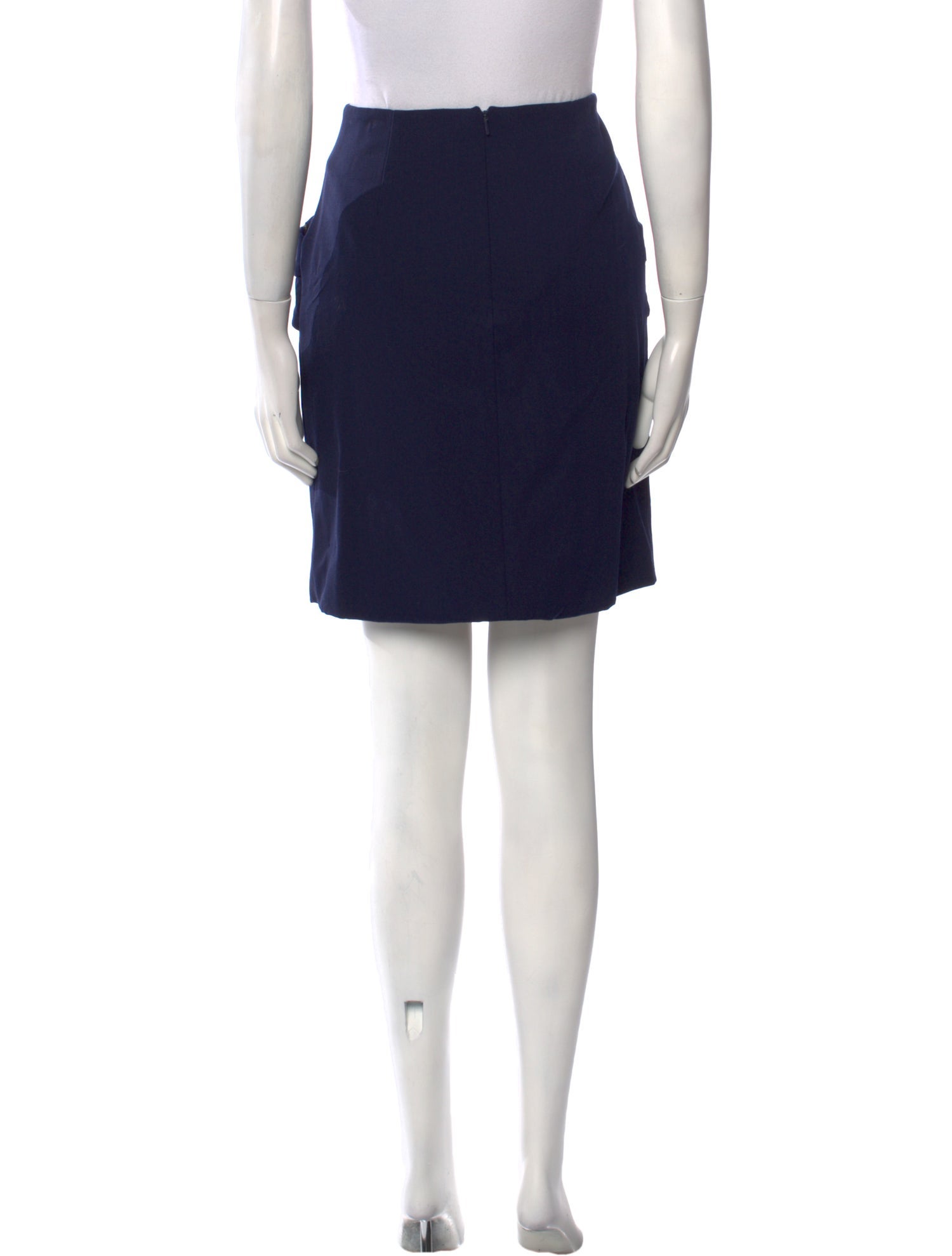 Lela Rose Wool Knee-Length Skirt