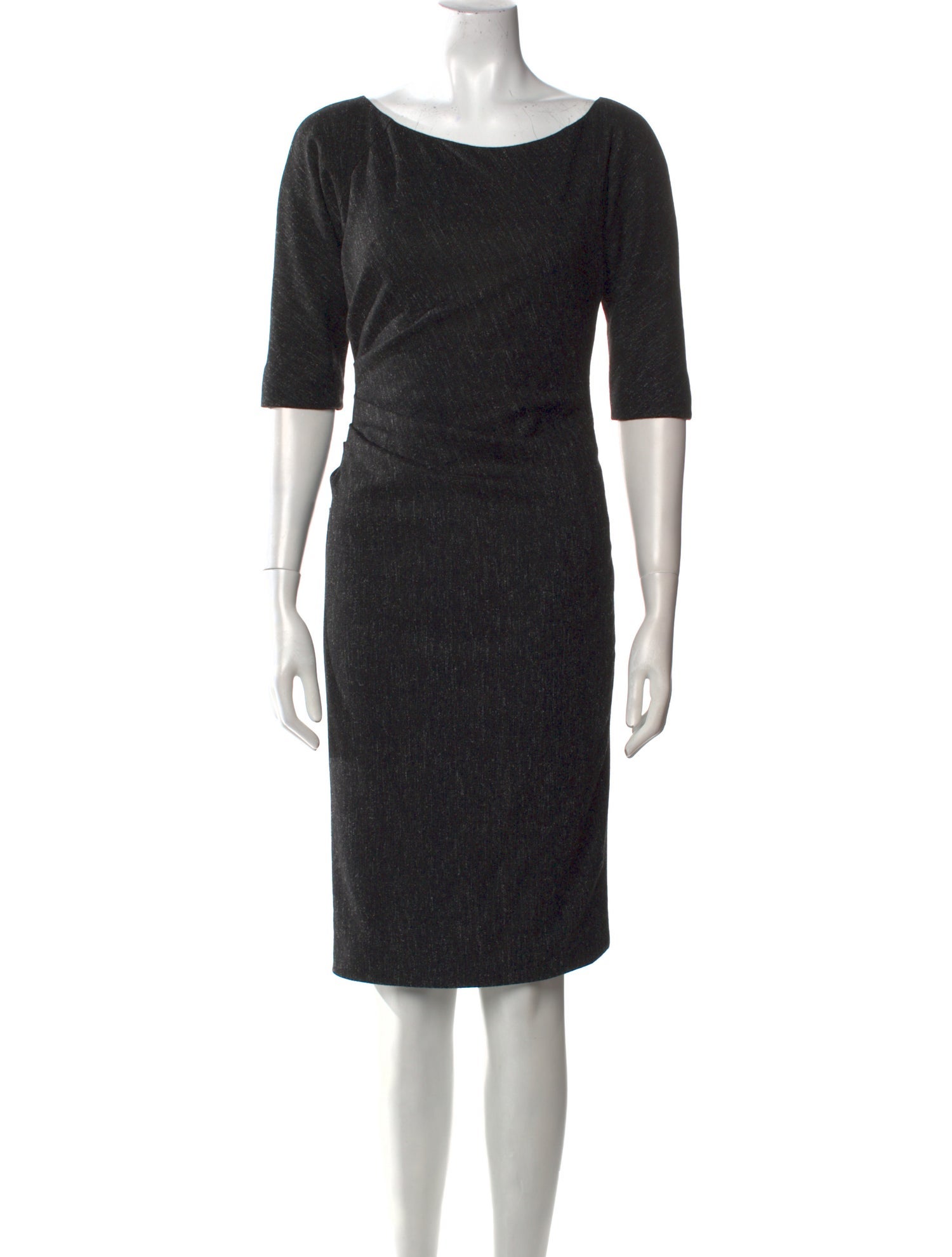 Lela Rose Bateau Neckline Knee-Length Dress