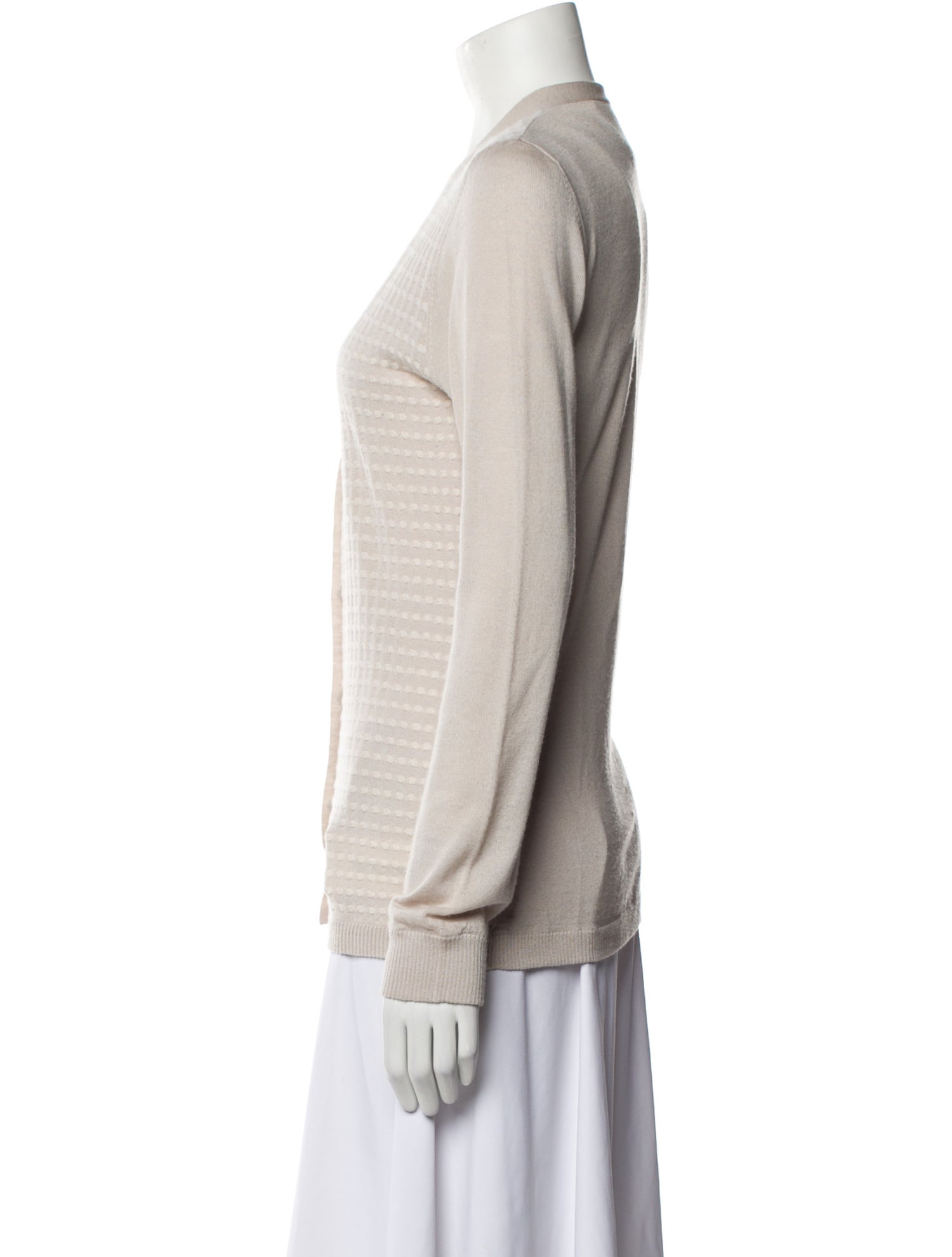 Lela Rose Merino Wool V-Neck Sweater