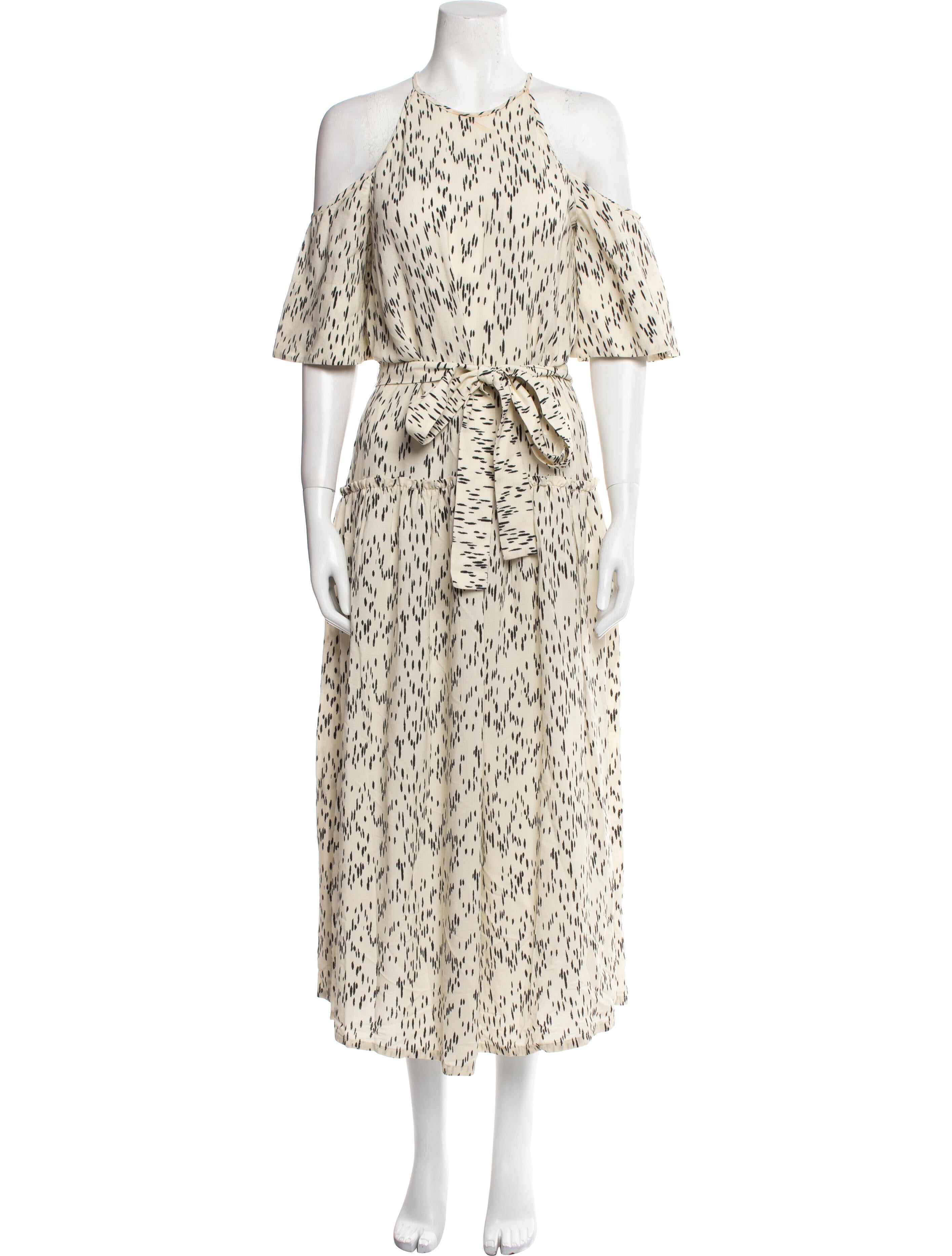 Lela Rose Printed Long Dress