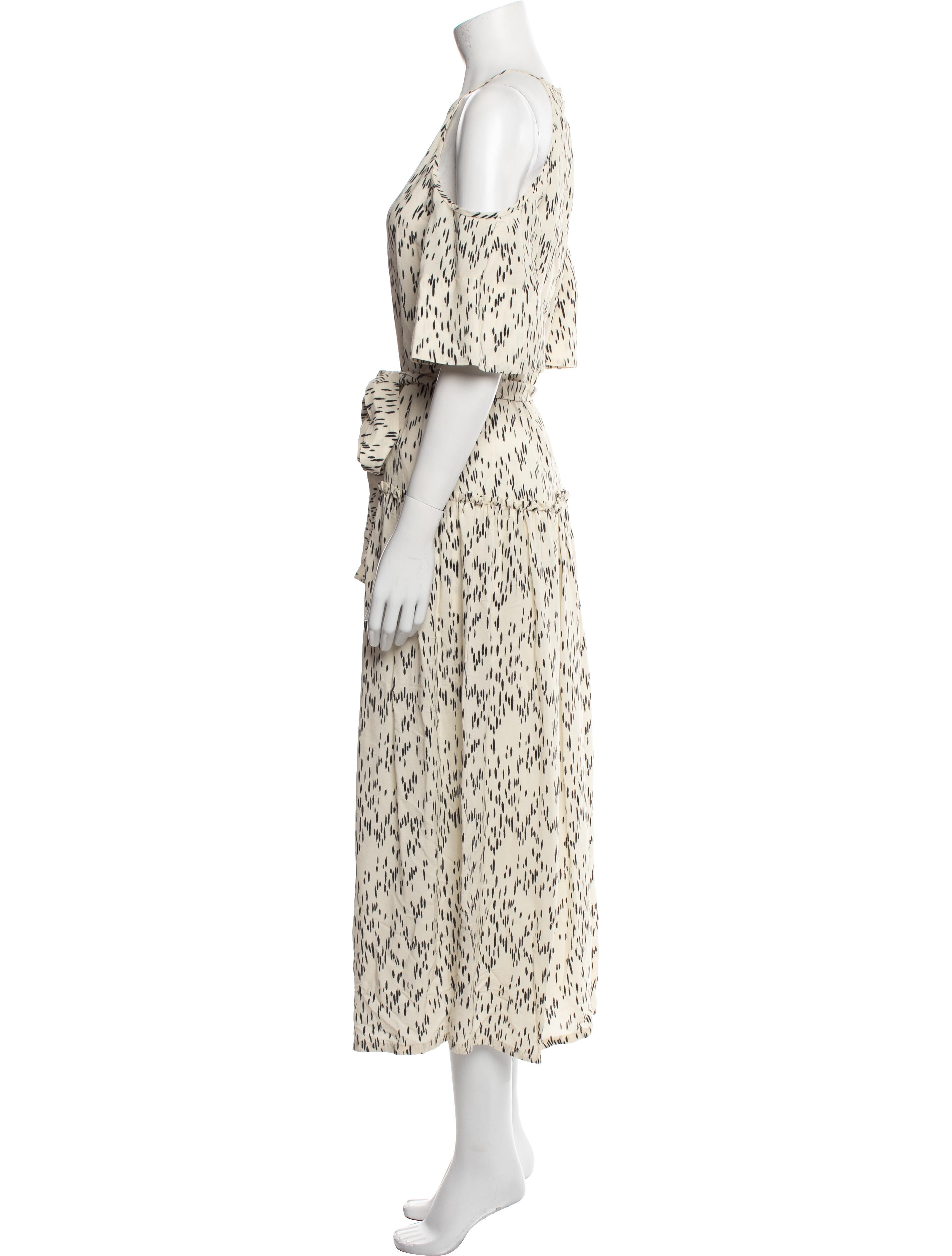 Lela Rose Printed Long Dress