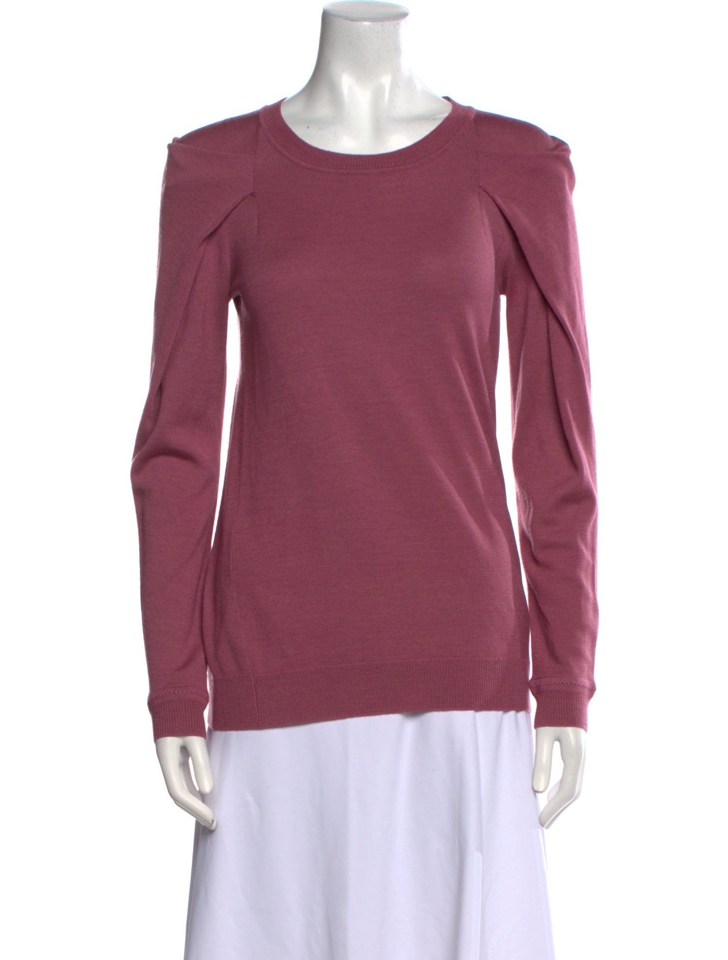 Lela Rose Silk Scoop Neck Sweater