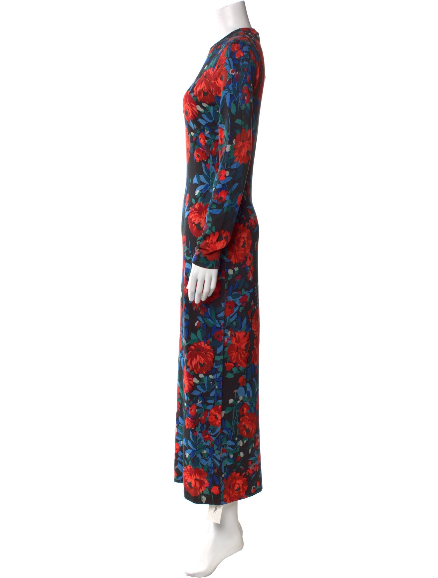 Lela Rose Floral Print Long Dress