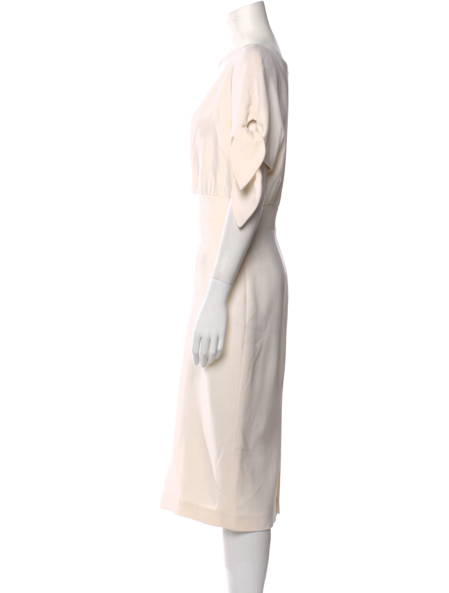 Lela Rose Wool Midi Length Dress