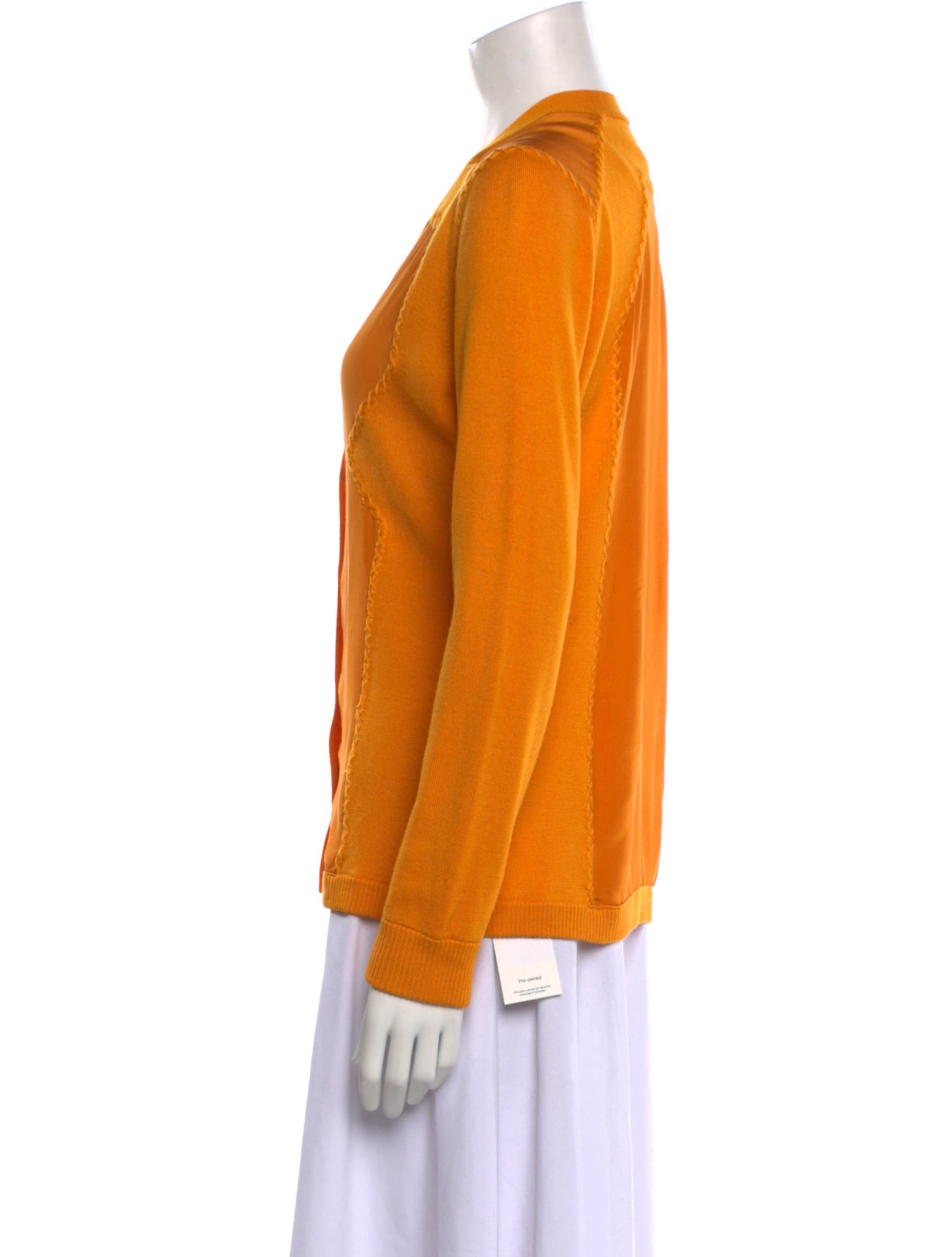 Lela Rose Merino Wool V-Neck Sweater