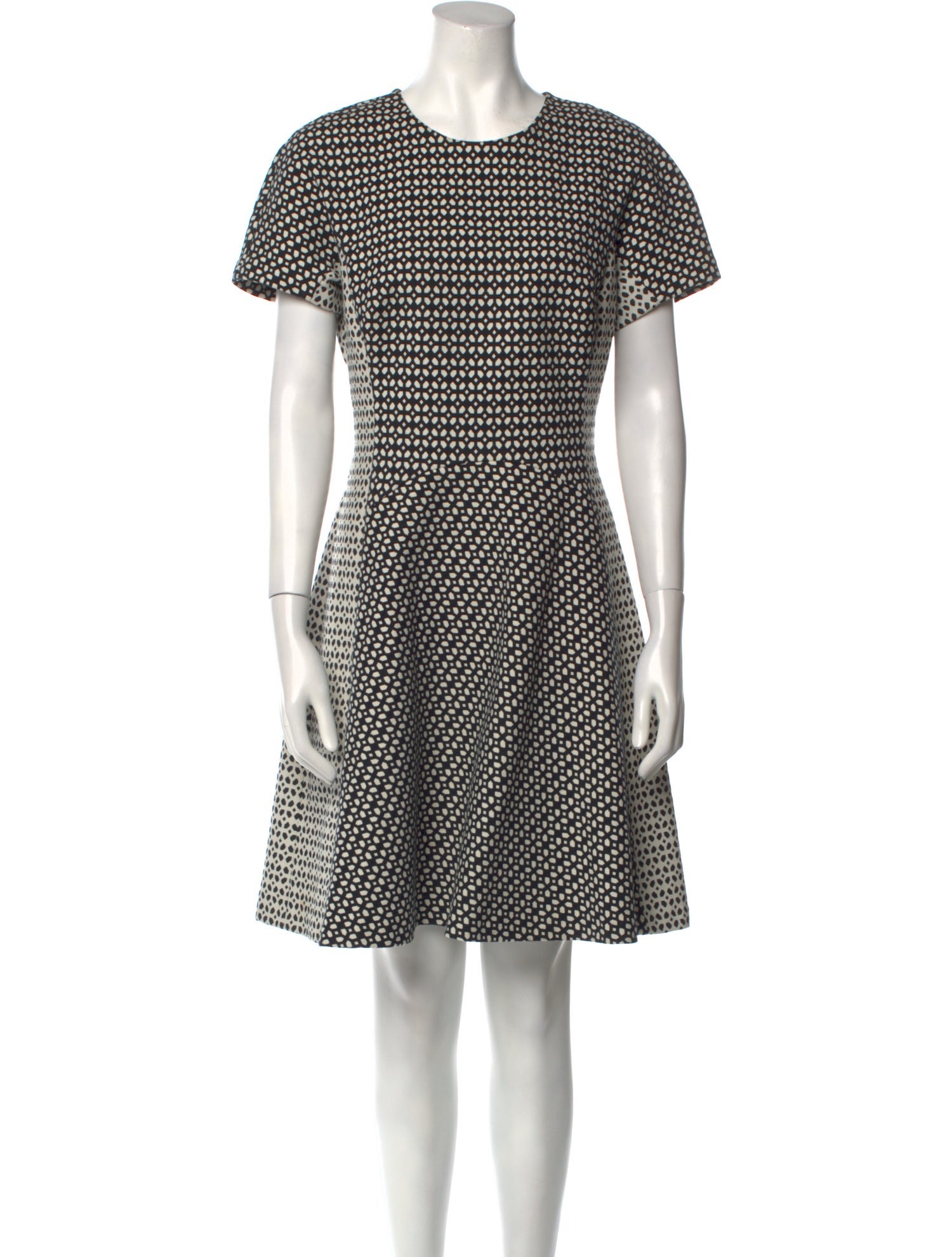 Lela Rose Polka Dot Print Mini Dress