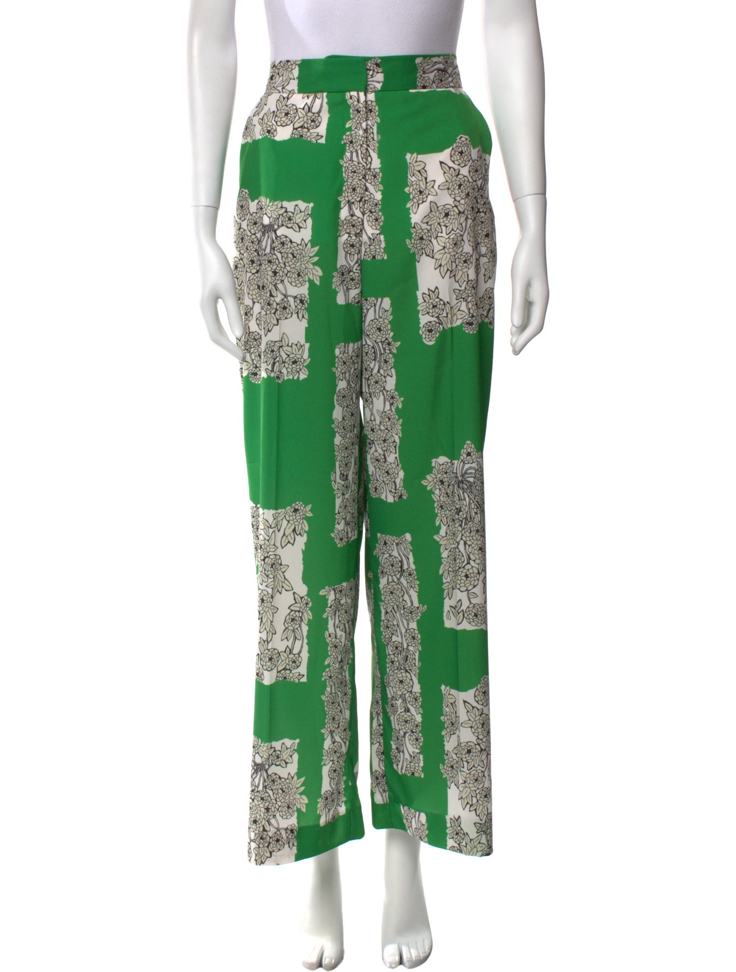Lela Rose Printed Wide Leg Pants