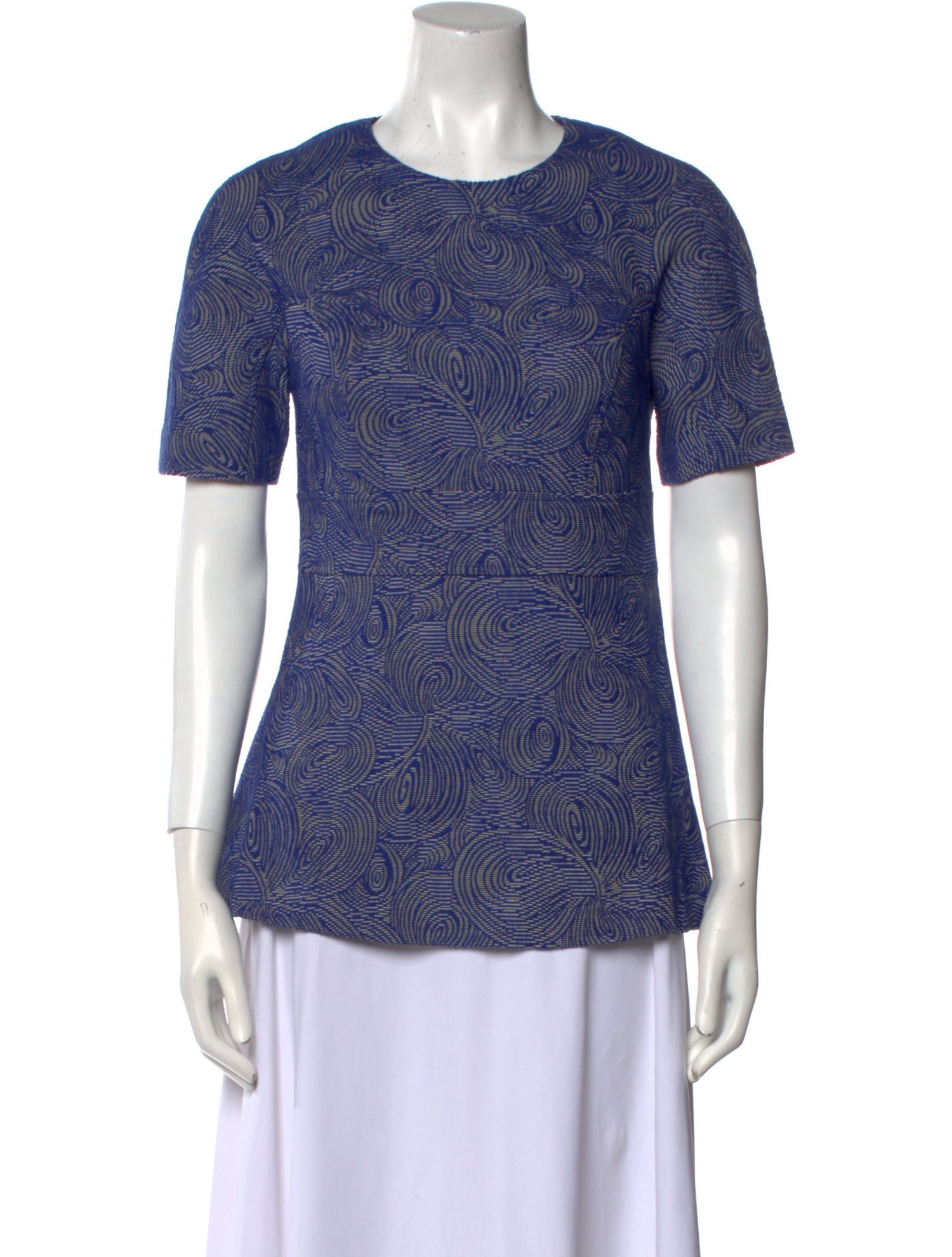 Lela Rose Printed Crew Neck T-Shirt