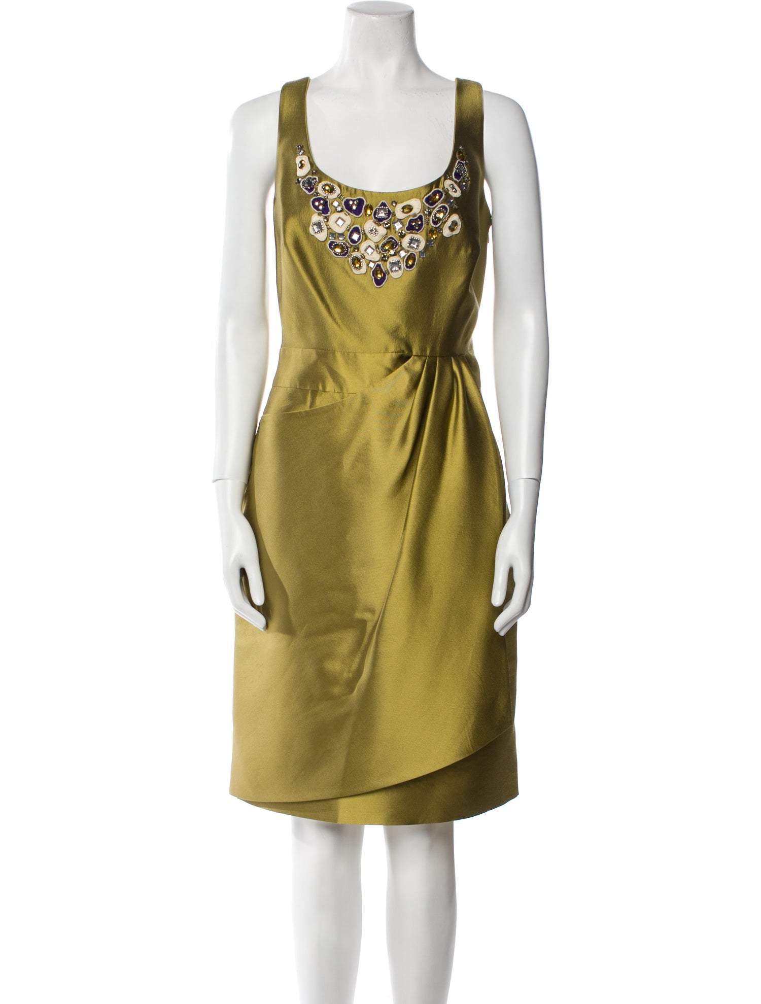 Lela Rose Silk Knee-Length Dress