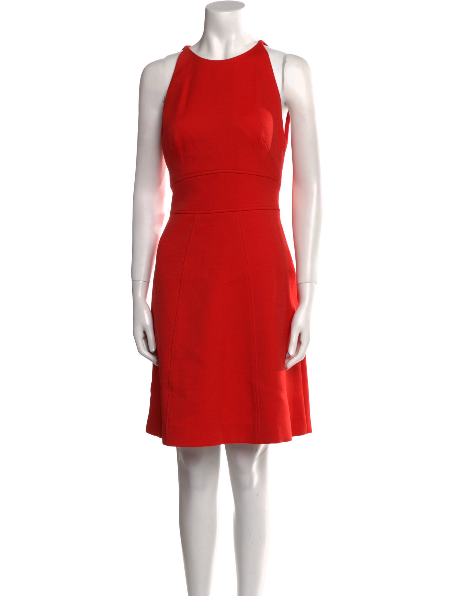 Lela Rose Crew Neck Knee-Length Dress