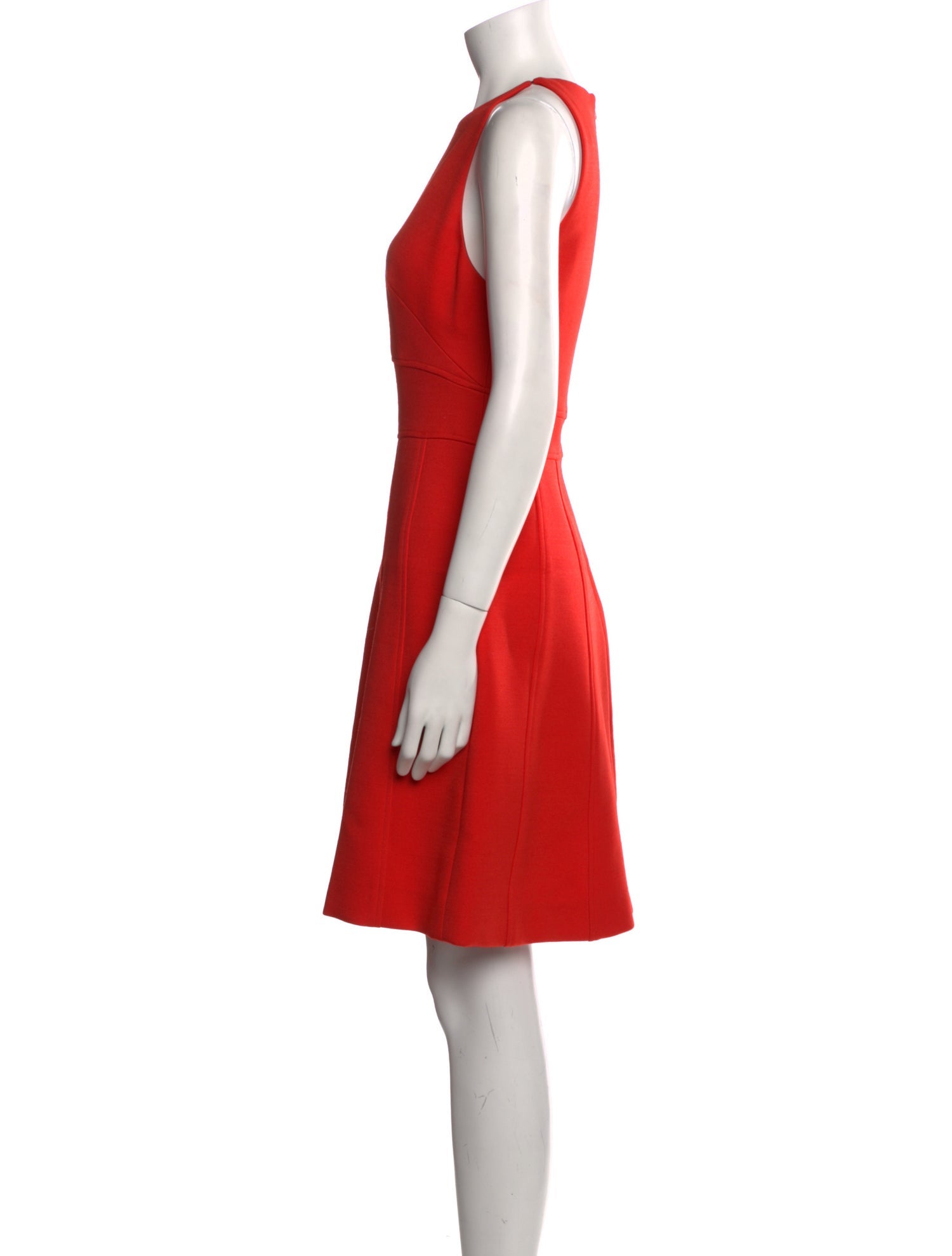 Lela Rose Crew Neck Knee-Length Dress