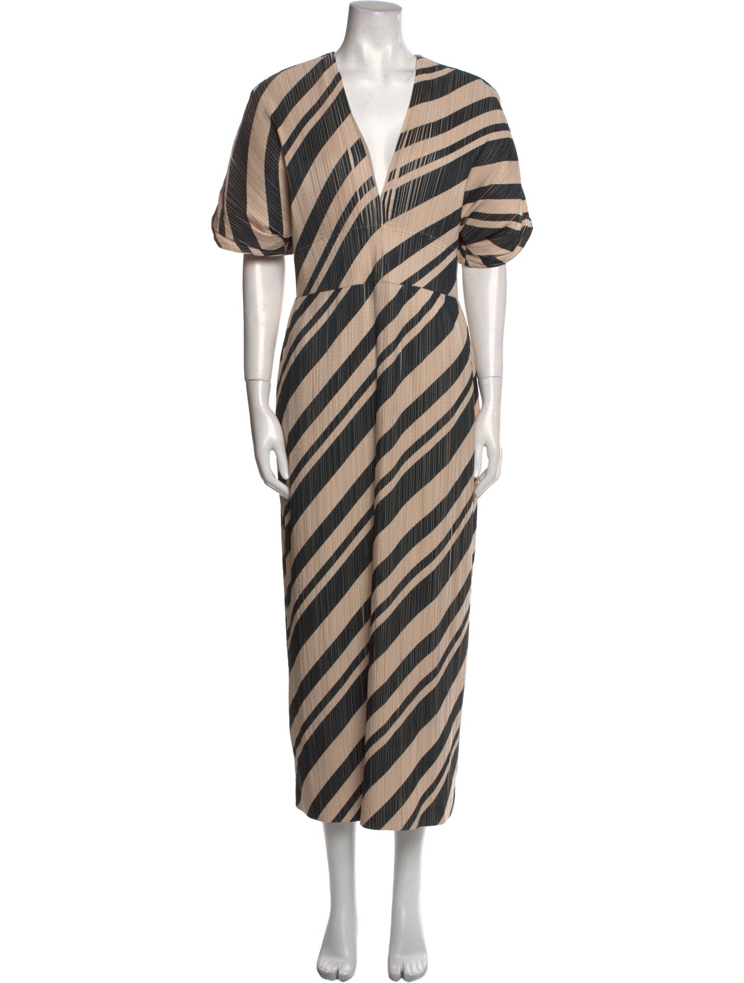 Lela Rose Striped Long Dress w/ Tags