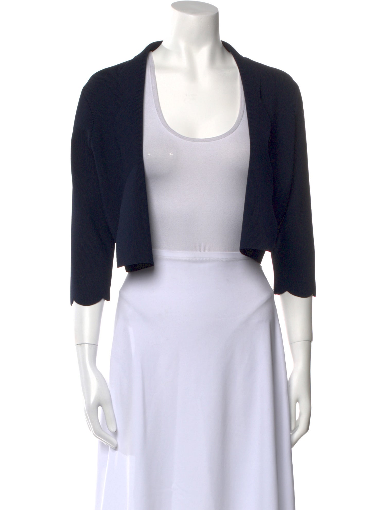 Lela Rose Open Front Sweater