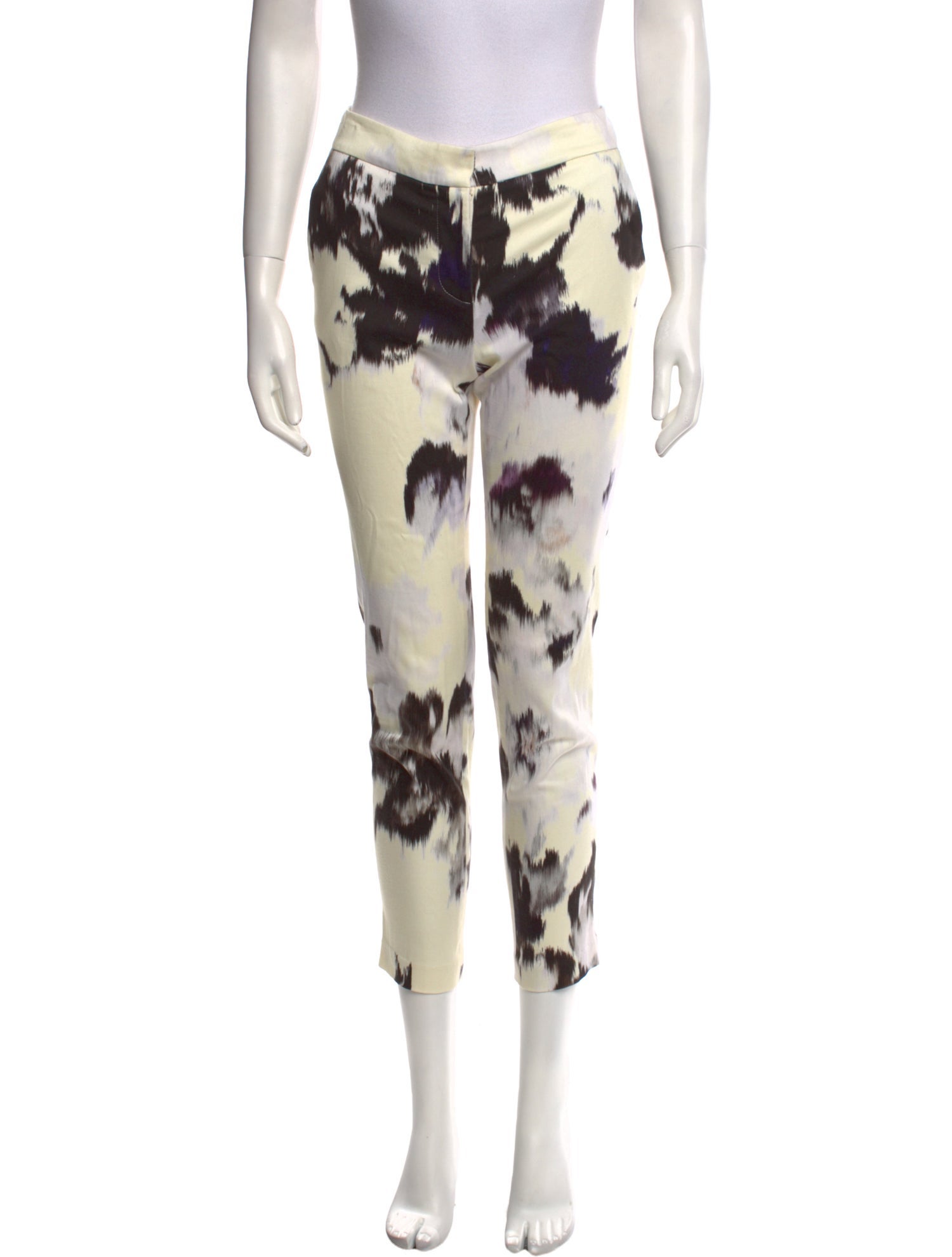 Lela Rose Printed Skinny Leg Pants