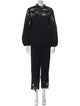 Lela Rose Wool Lace Pattern Pant Set