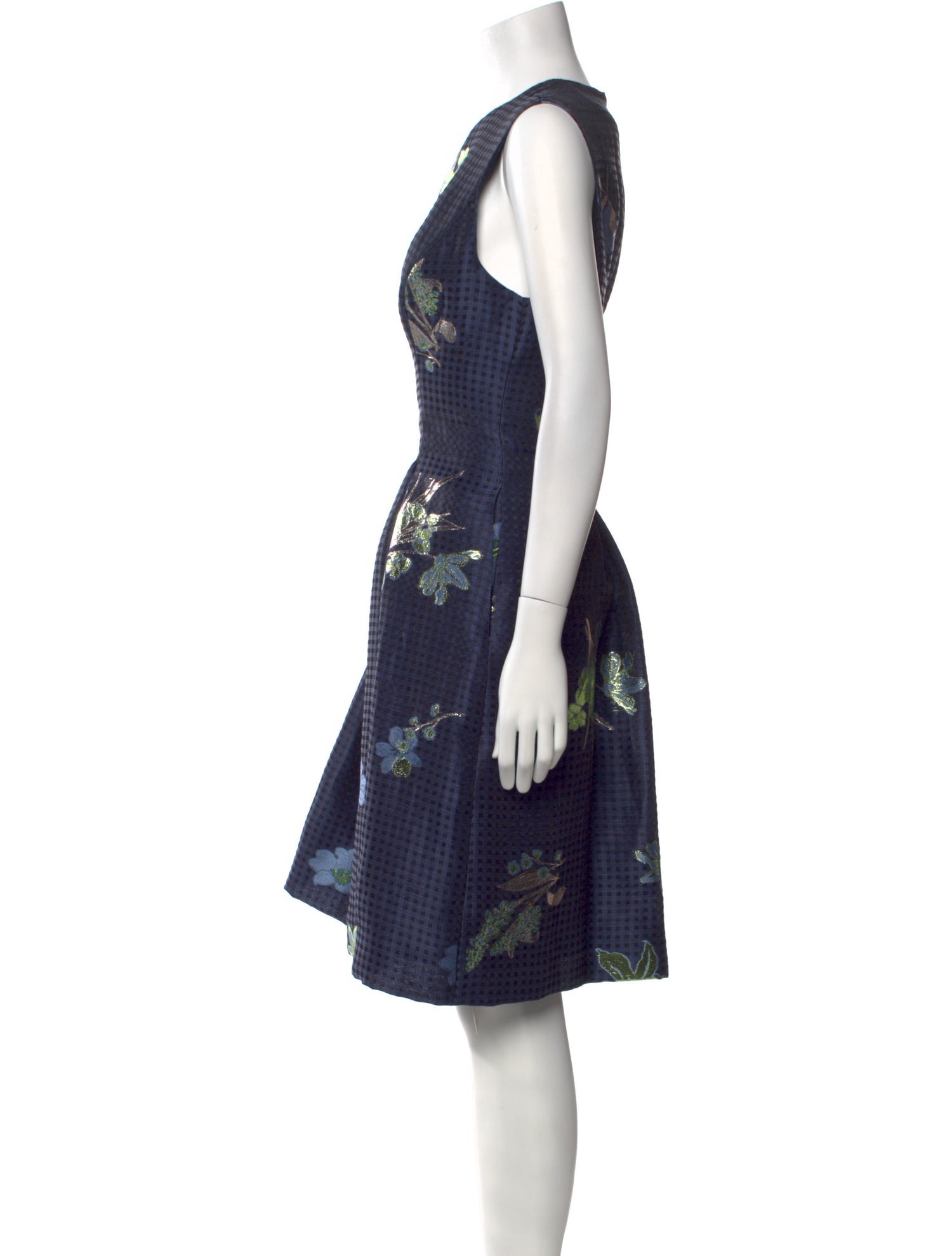 Lela Rose Linen Knee-Length Dress w/ Tags